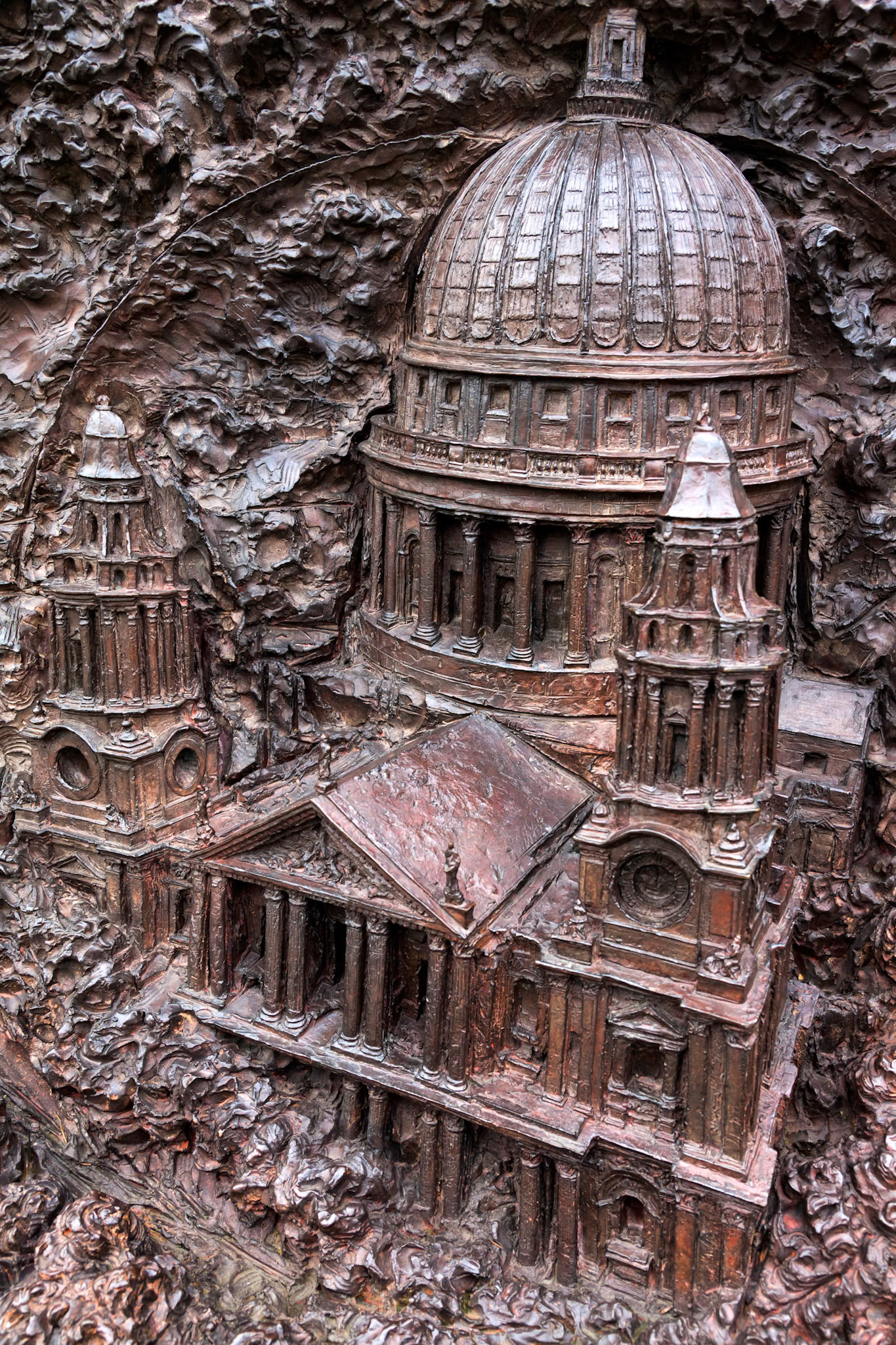 LONDON, UK - NOVEMBER 6 : Close-up of Part of the Battle of Britain Monument on the Embankment in London on November 6, 2012