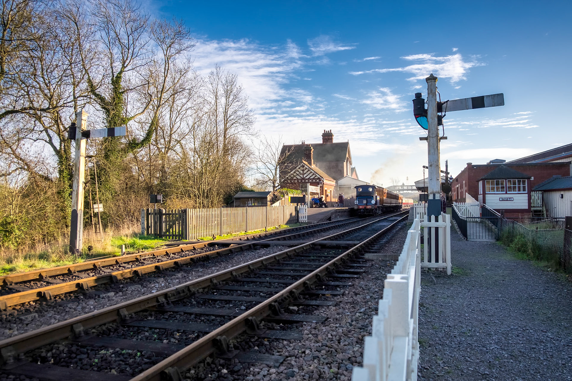 Bluebell Steam Train at Sheffield Park Station