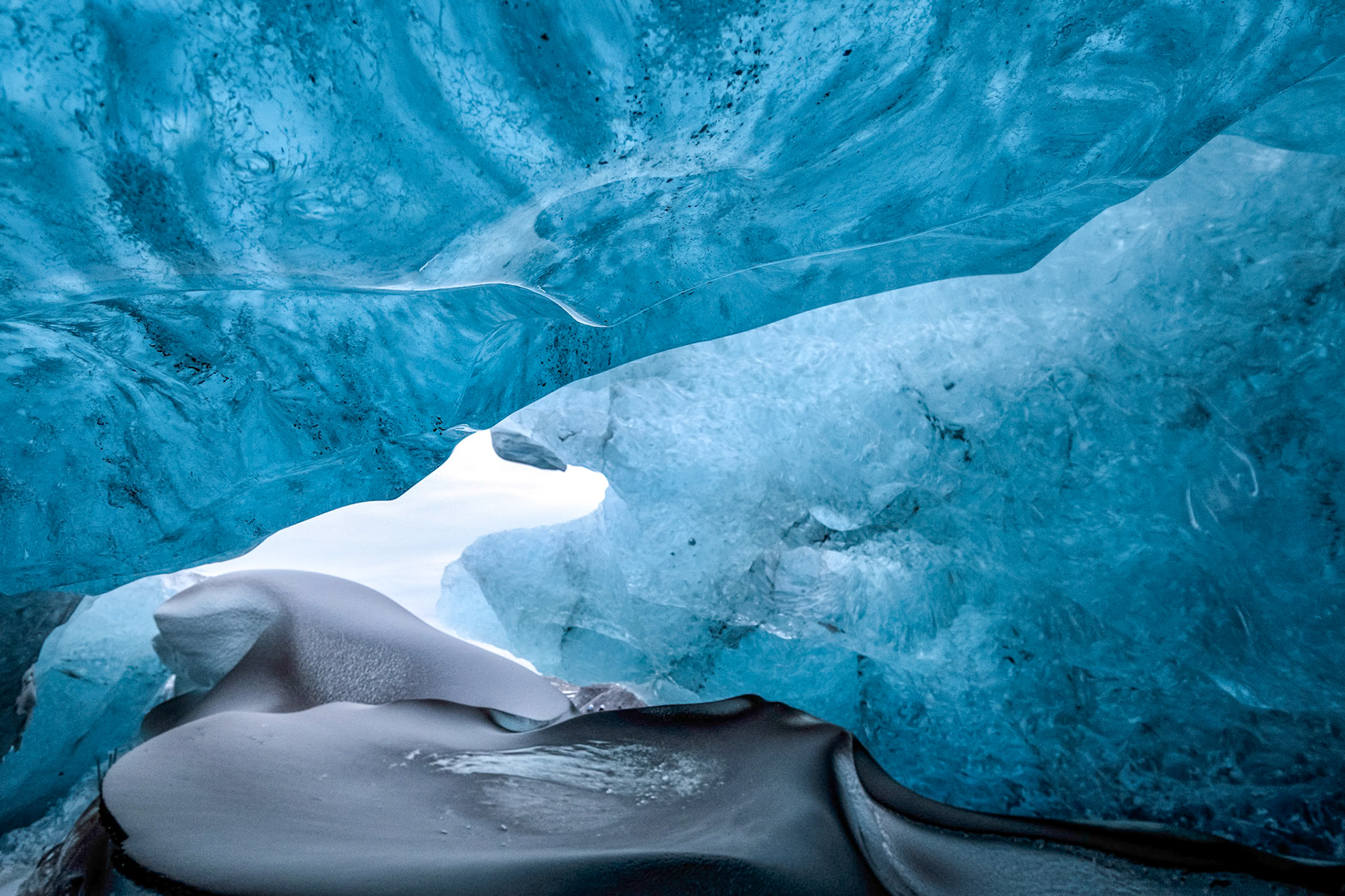 Crystal Ice Cave near Jokulsarlon