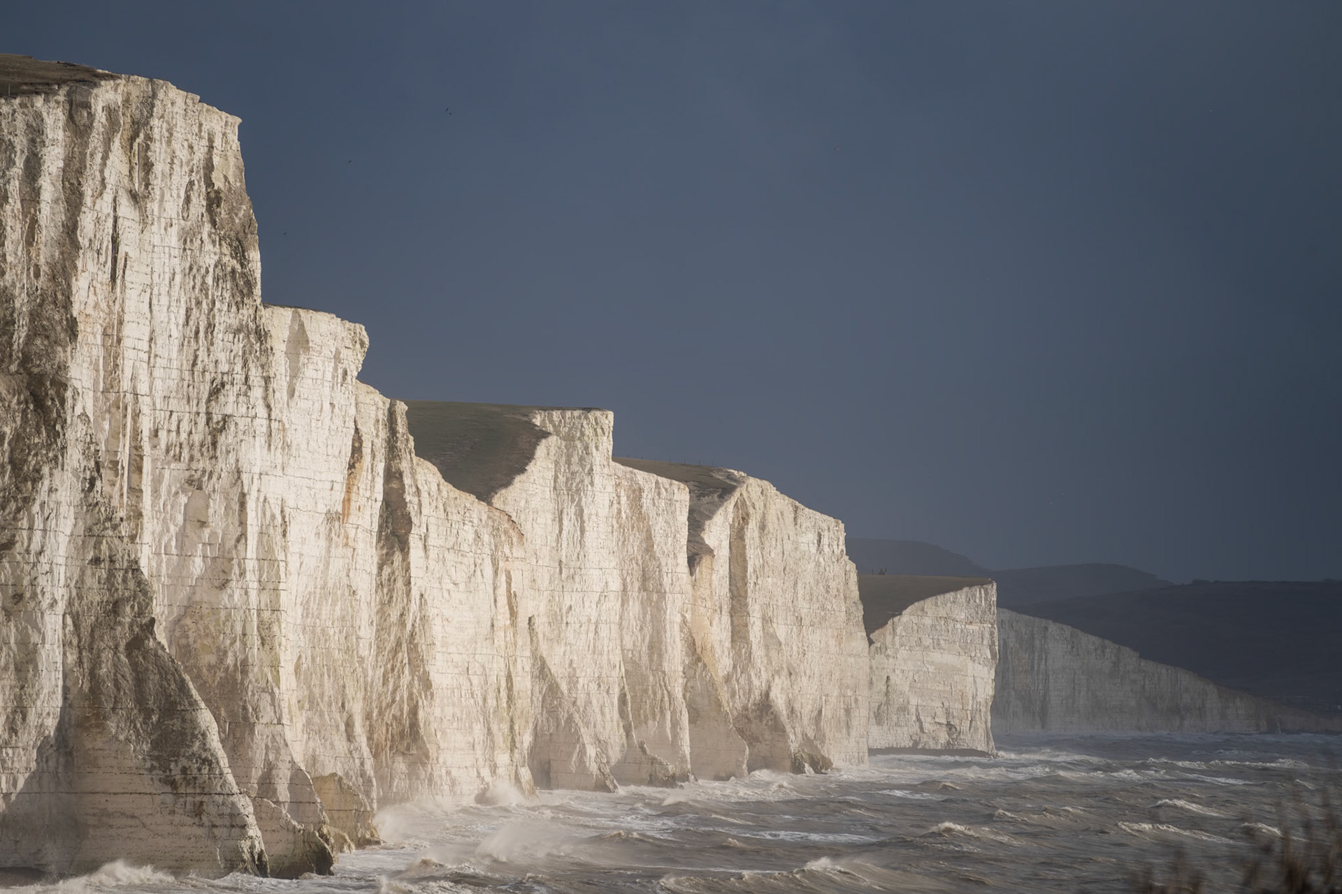 View of the Seven Sisters from Seaford Head in Sussex