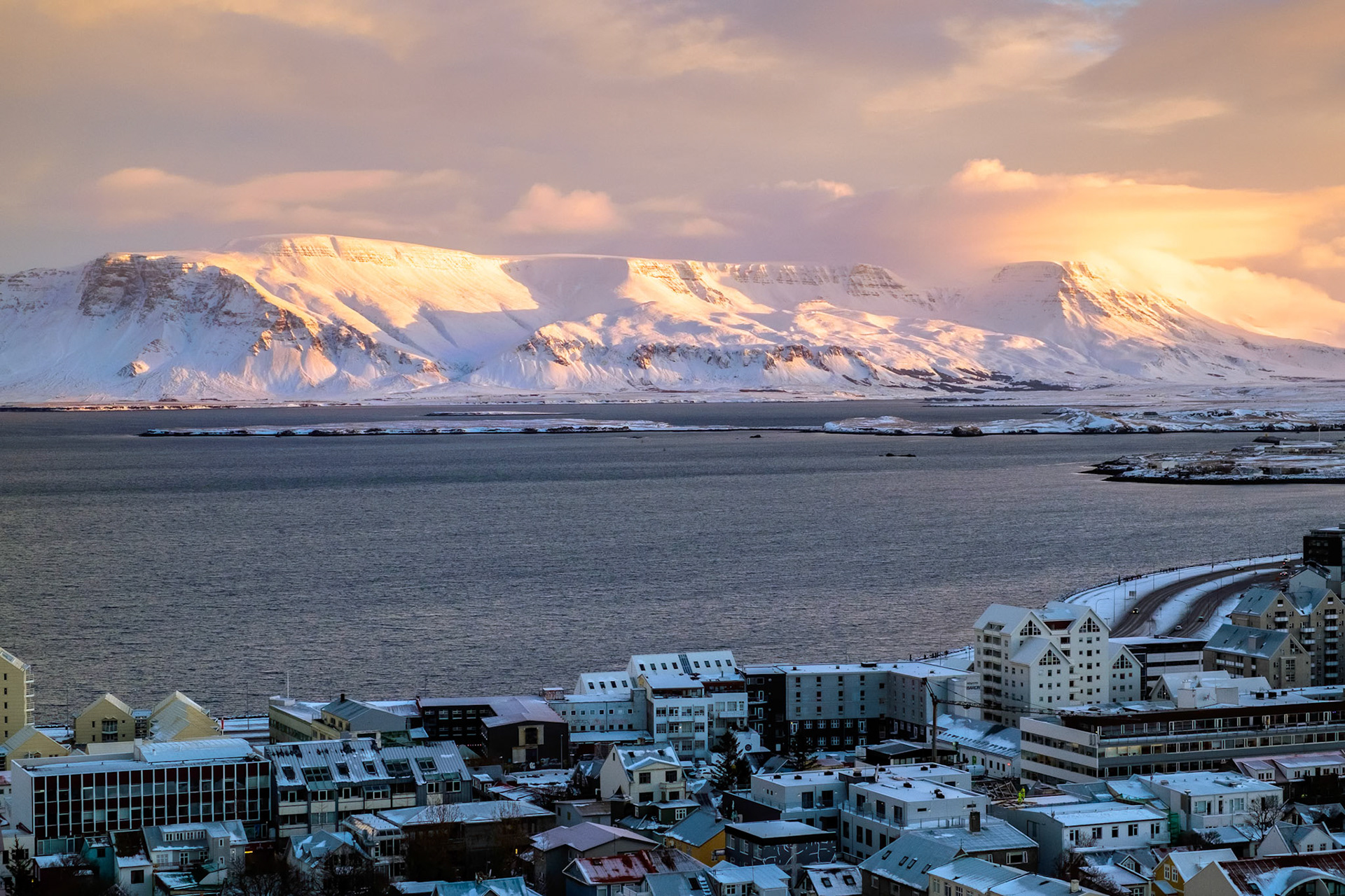 View over Reykjavik from Hallgrimskirkja Church