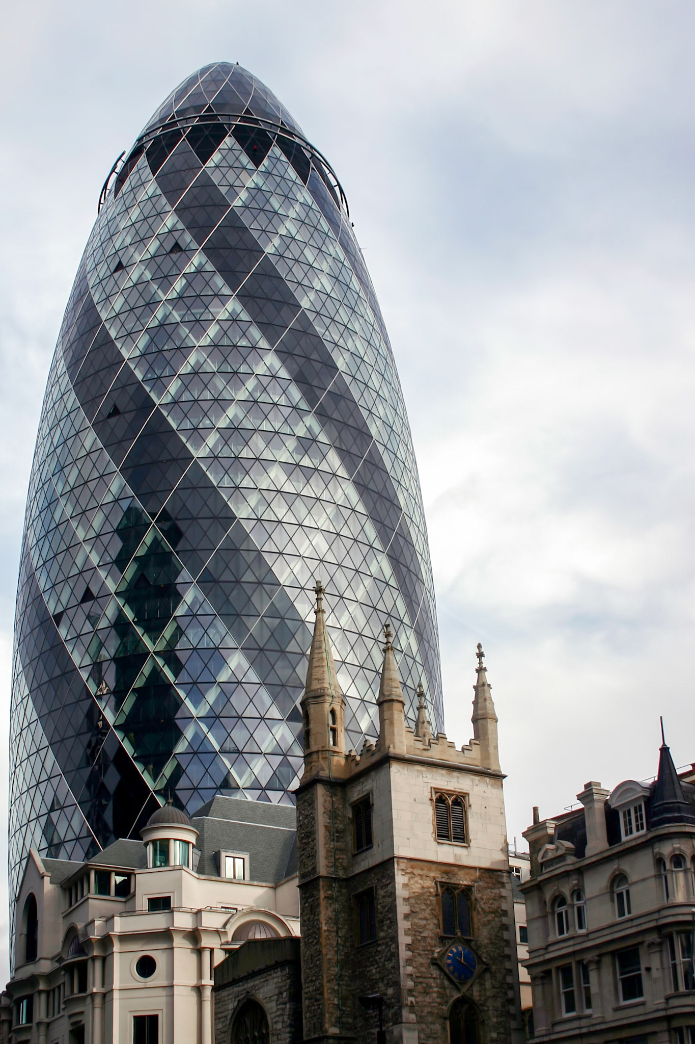 30 St Mary Axe affectionally known as the Gherkin