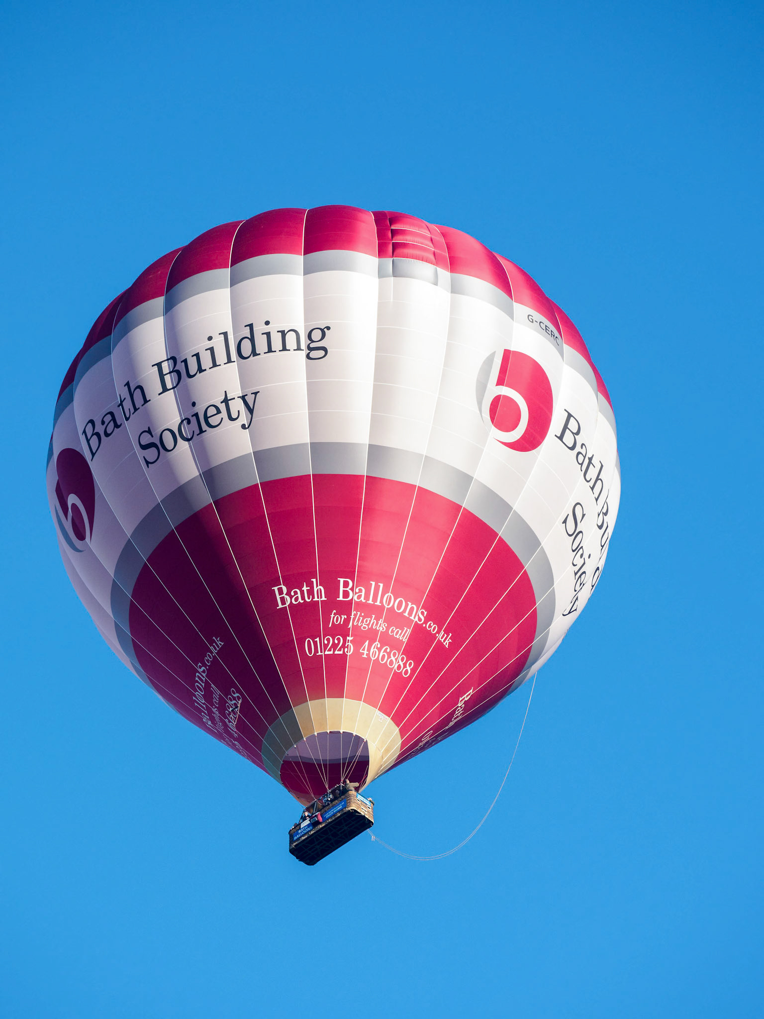 Hot Air Balloon Flying over Bath