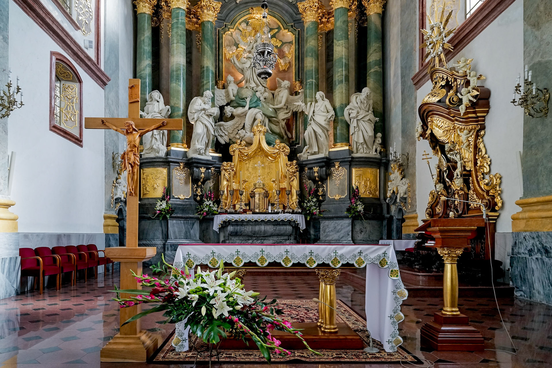 Partial View of the Jasna Gora Monastery in Czestochowa Poland