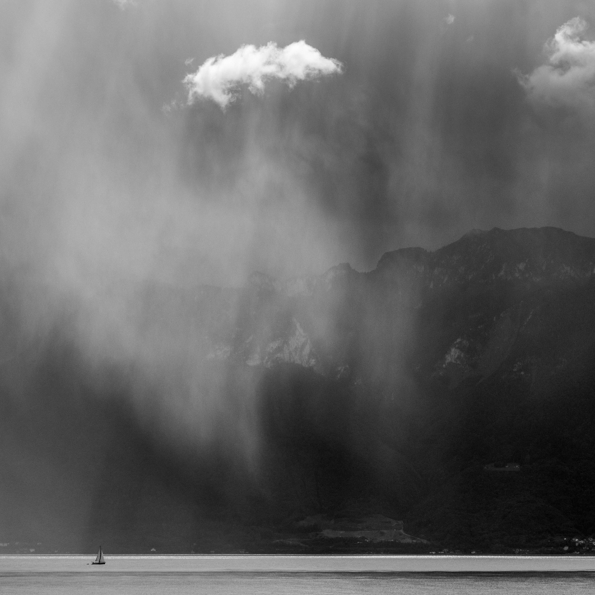 Storm Passing over Lake Geneva