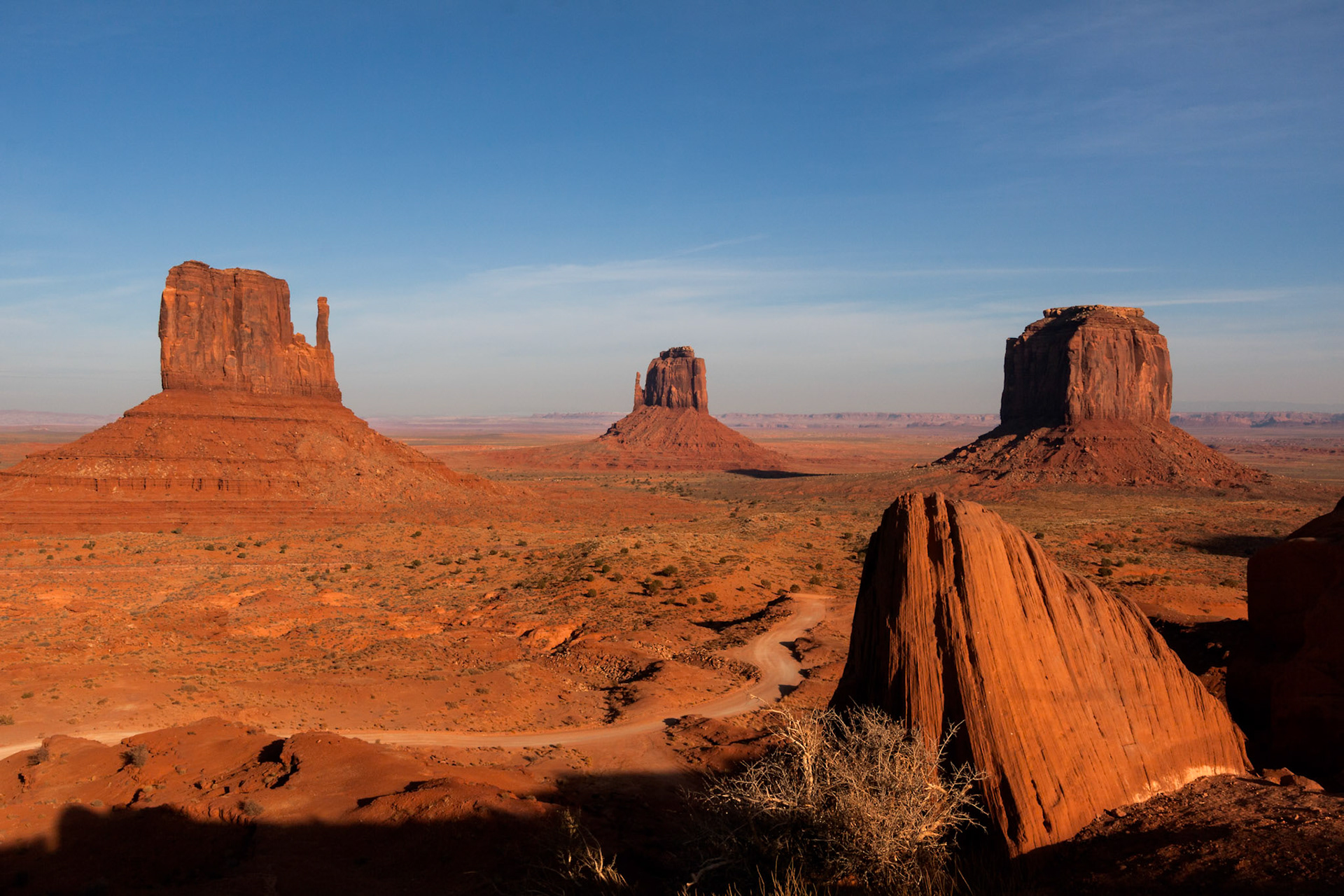 Scenic View of Monument Valley Utah USA