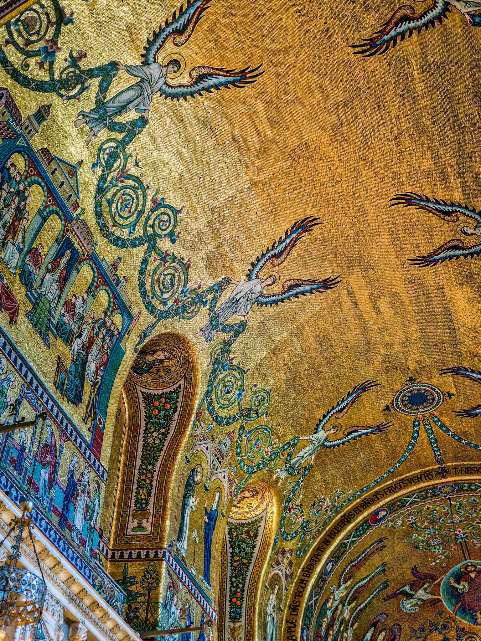Artwork on the Wall of Westminster Cathedral