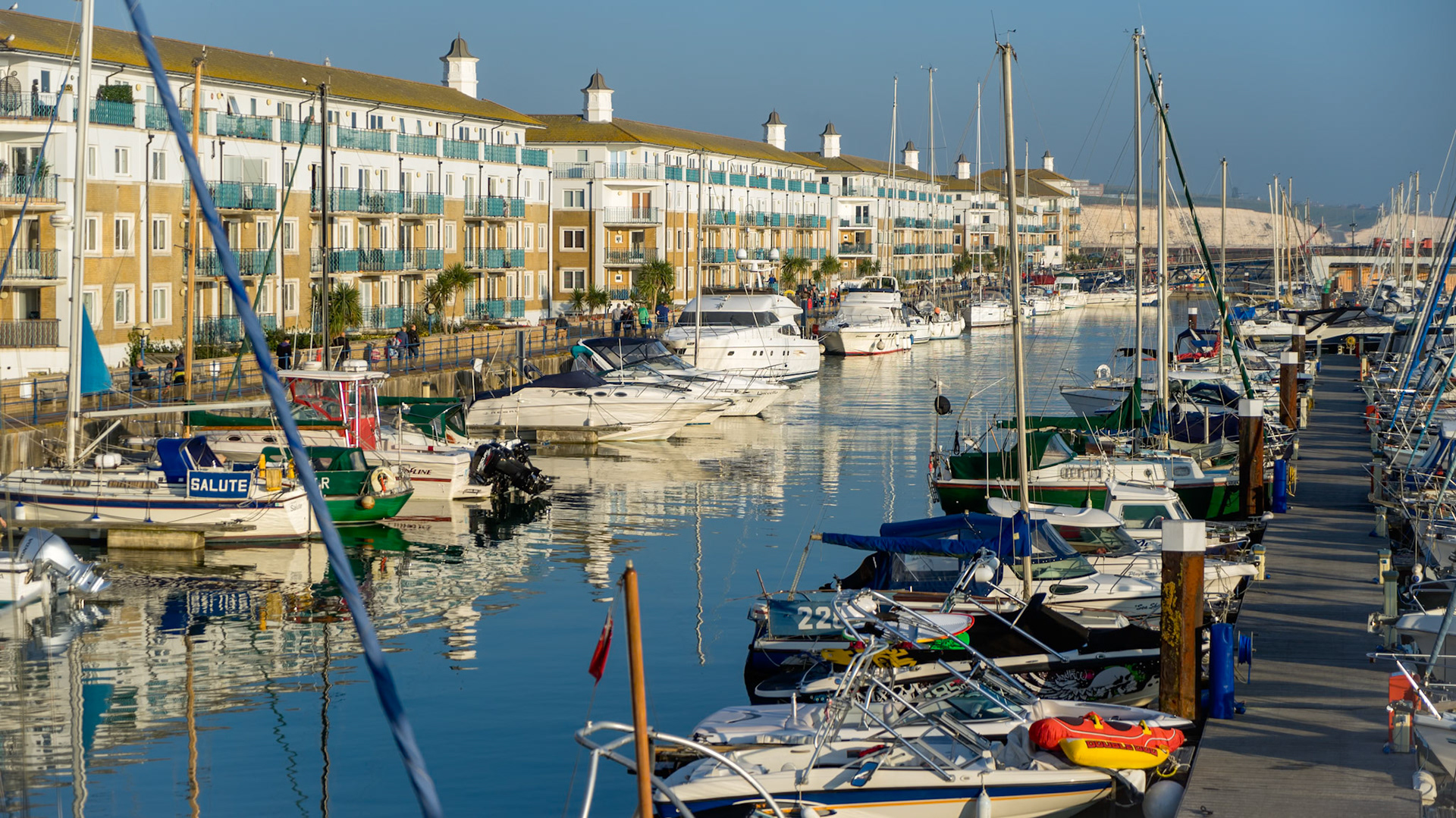 Boats in the Marina in Brighton
