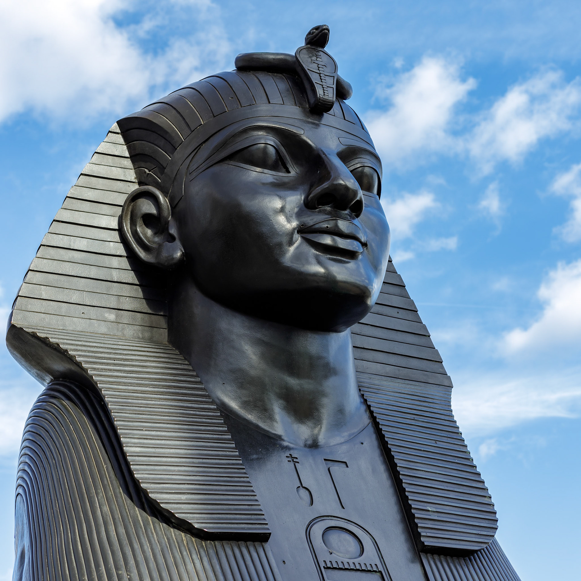 LONDON, UK - MARCH 11 : The Sphinx on the Embankment in London on March 11, 2019
