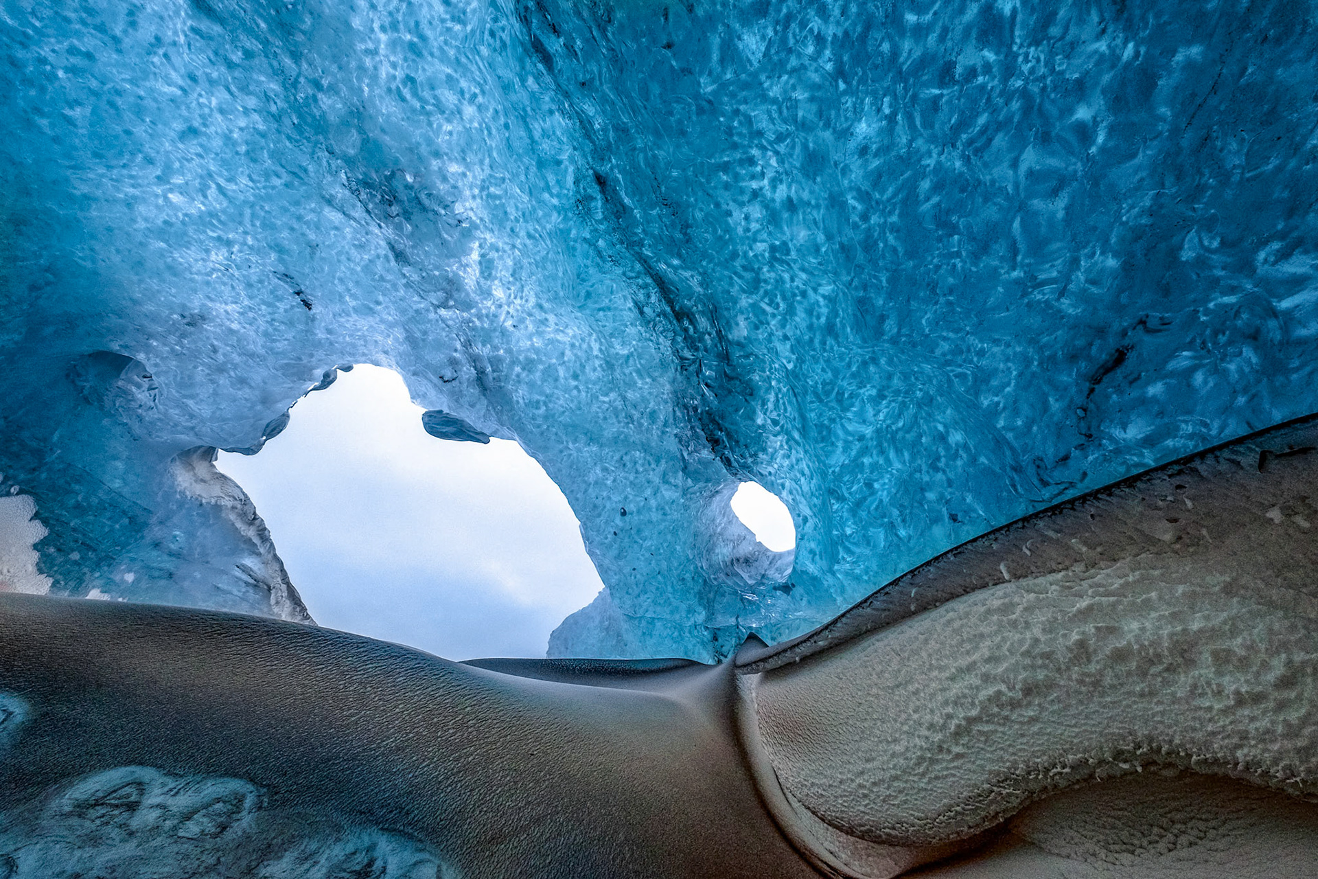 Crystal Ice Cave near Jokulsarlon