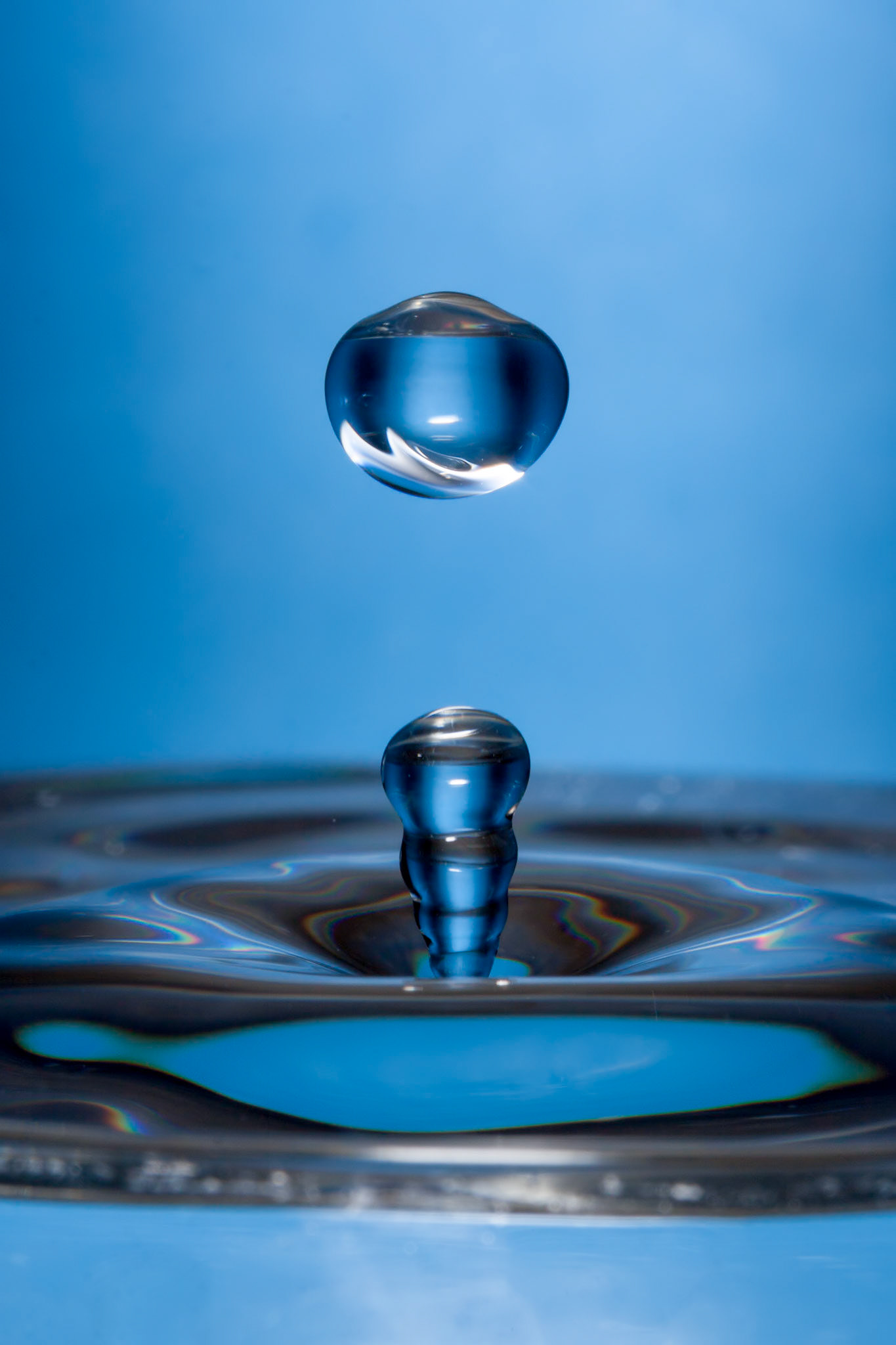 Blue Water Droplet