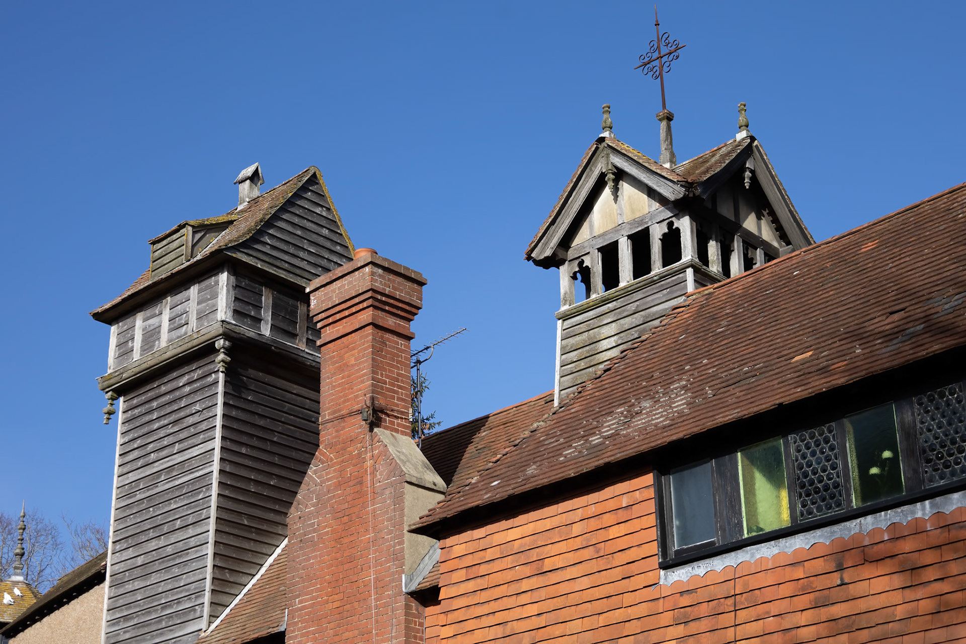 LINDFIELD, WEST SUSSEX, UK - FEBRUARY 01 : View of historical buildings in the village of Lindfield West Sussex on February 01, 2023