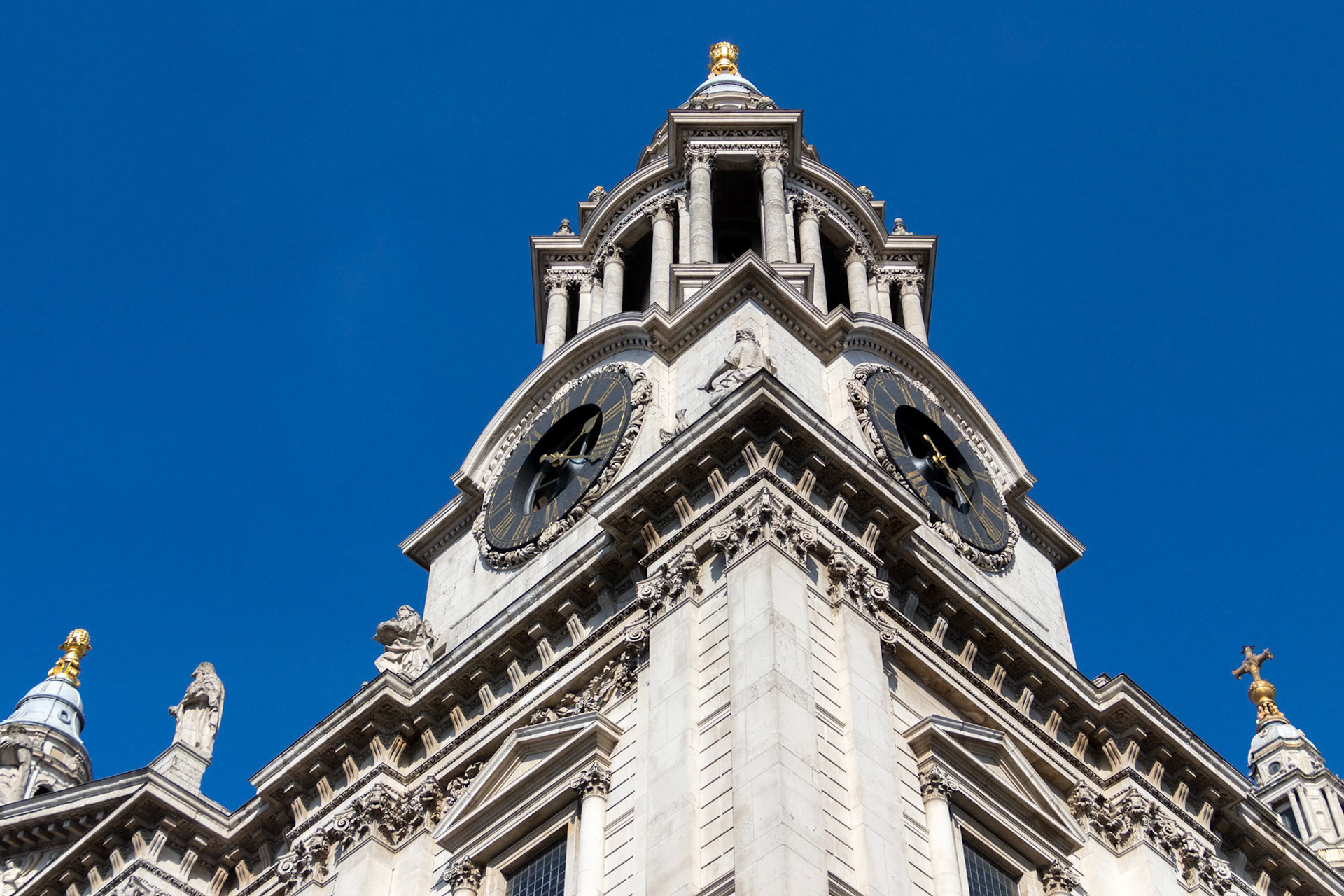 LONDON/UK - MARCH 21 : Close up View of St Pauls Cathedral in London on March 21, 2018