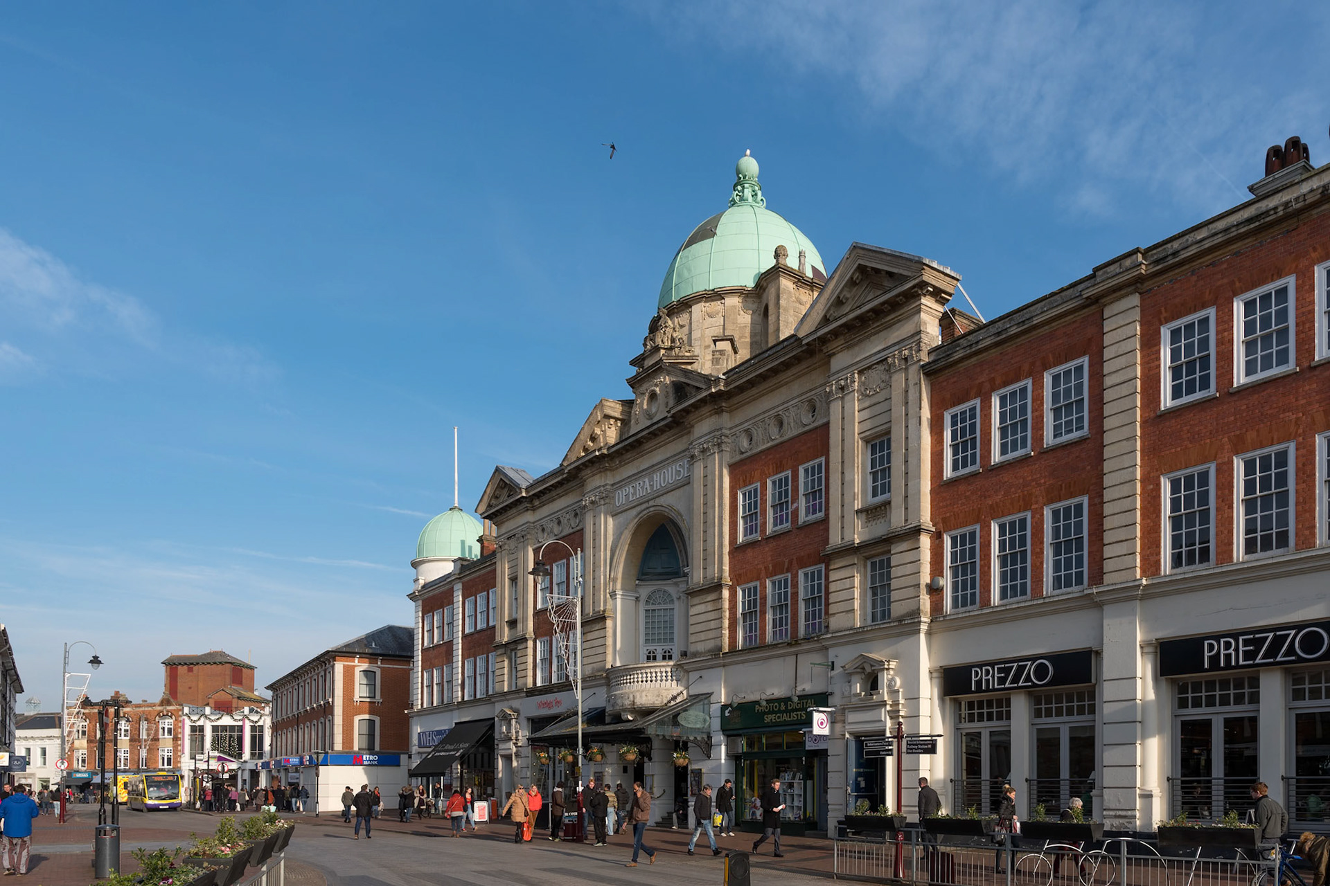 TUNBRIDGE WELLS, KENT/UK - JANUARY 4 : View of the Opera House in Royal Tunbridge Wells Kent on January 4, 2019. Unidentified people