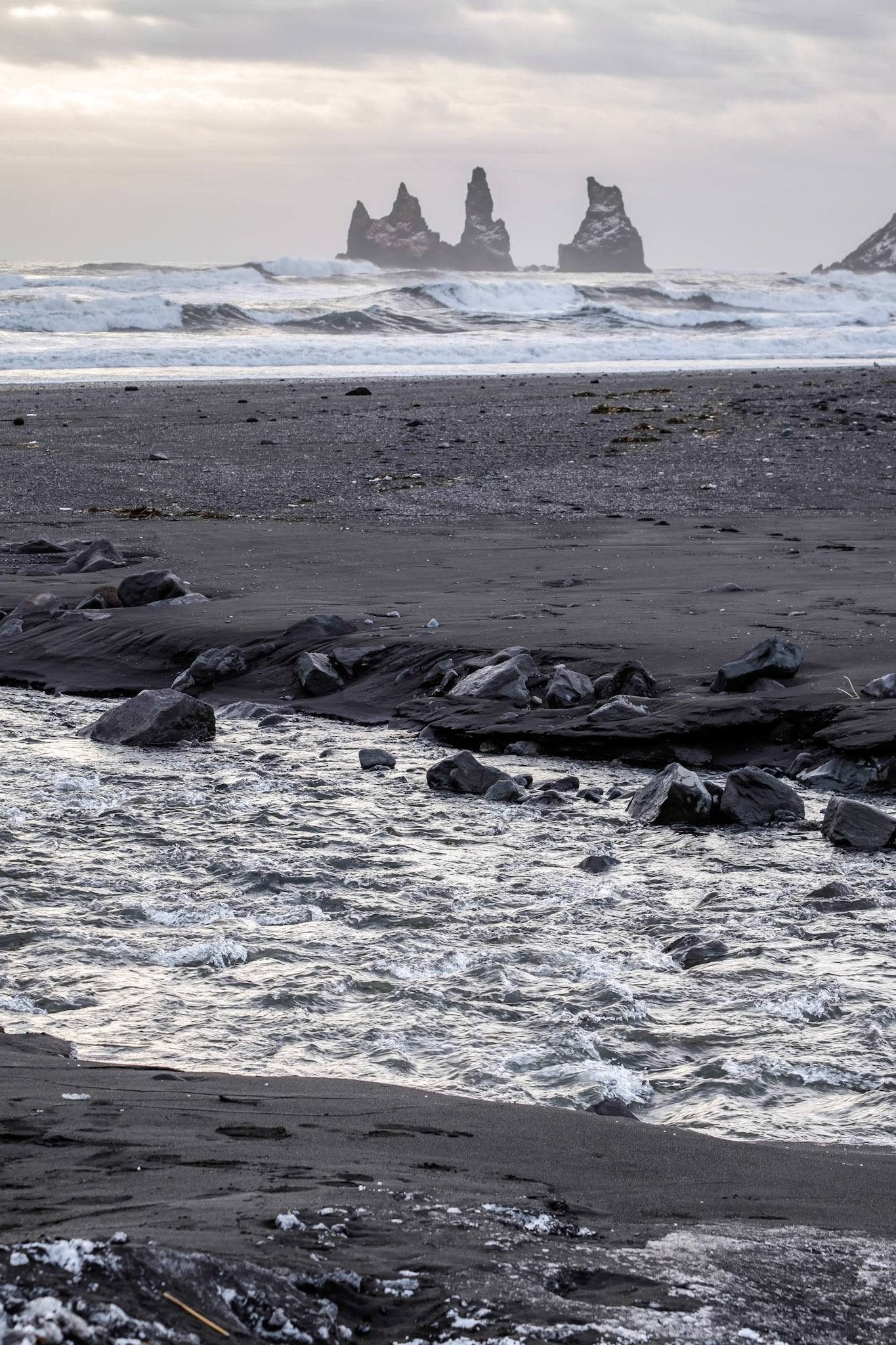 Stormy Weather at Reynisfjara Volcanic Beach