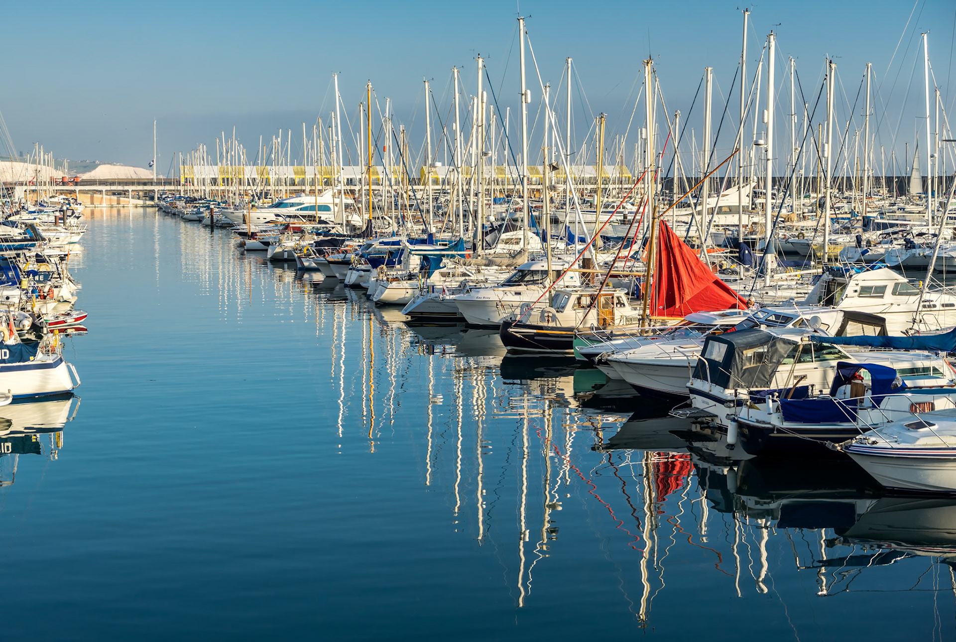 Boats in the Marina in Brighton