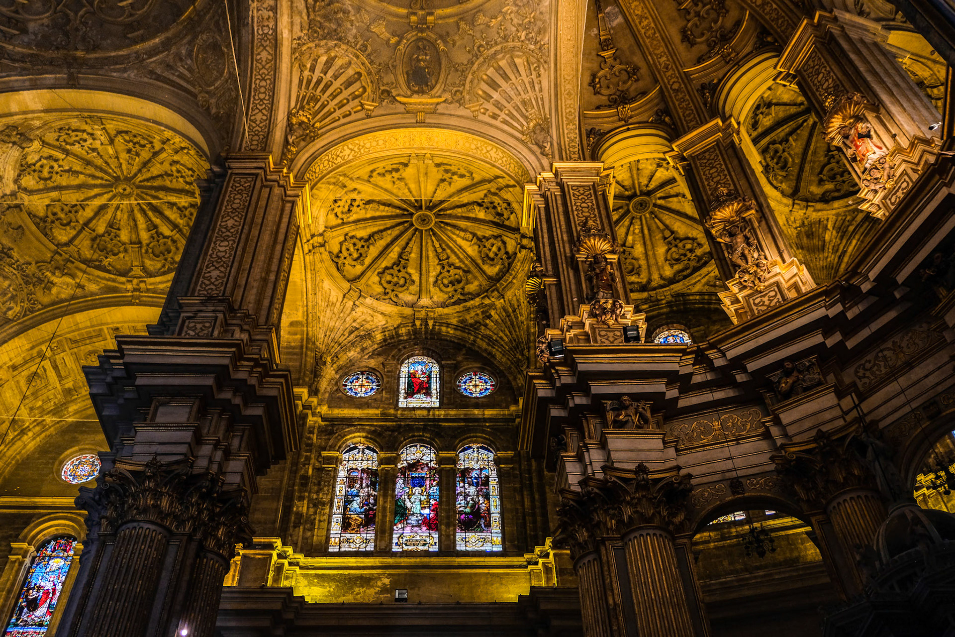 Interior View of the Cathedral of the Incarnation in Malaga