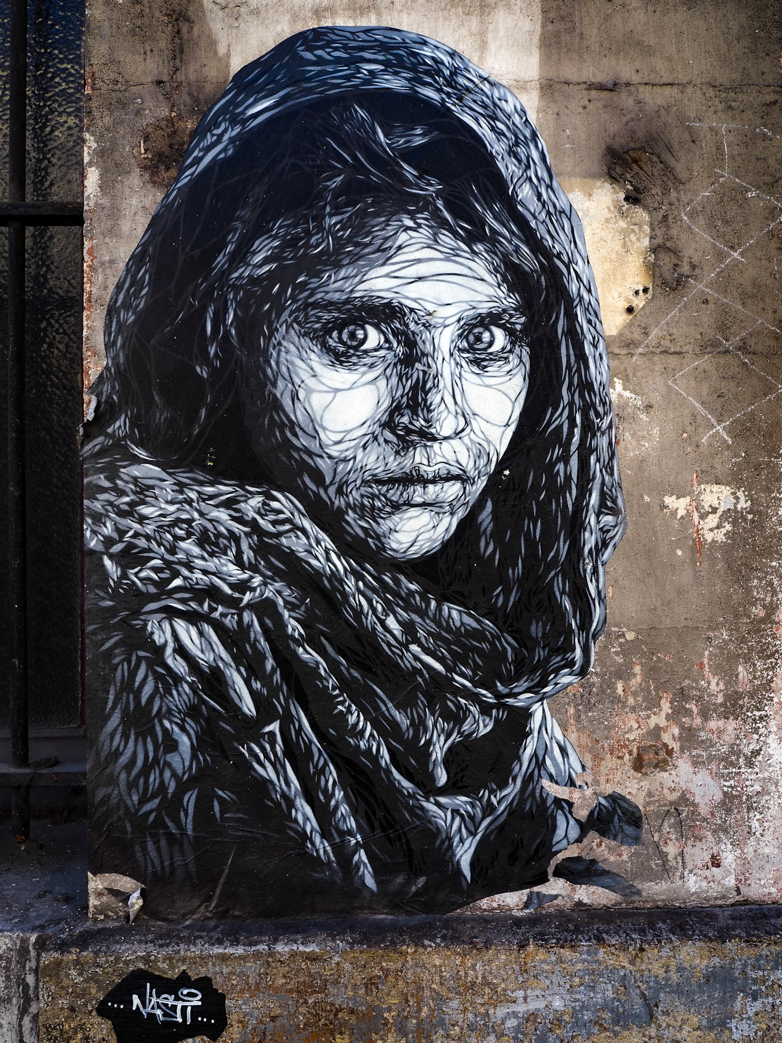 Painting on a Wall near Porte Cailhau (Palace Gate) in Bordeaux