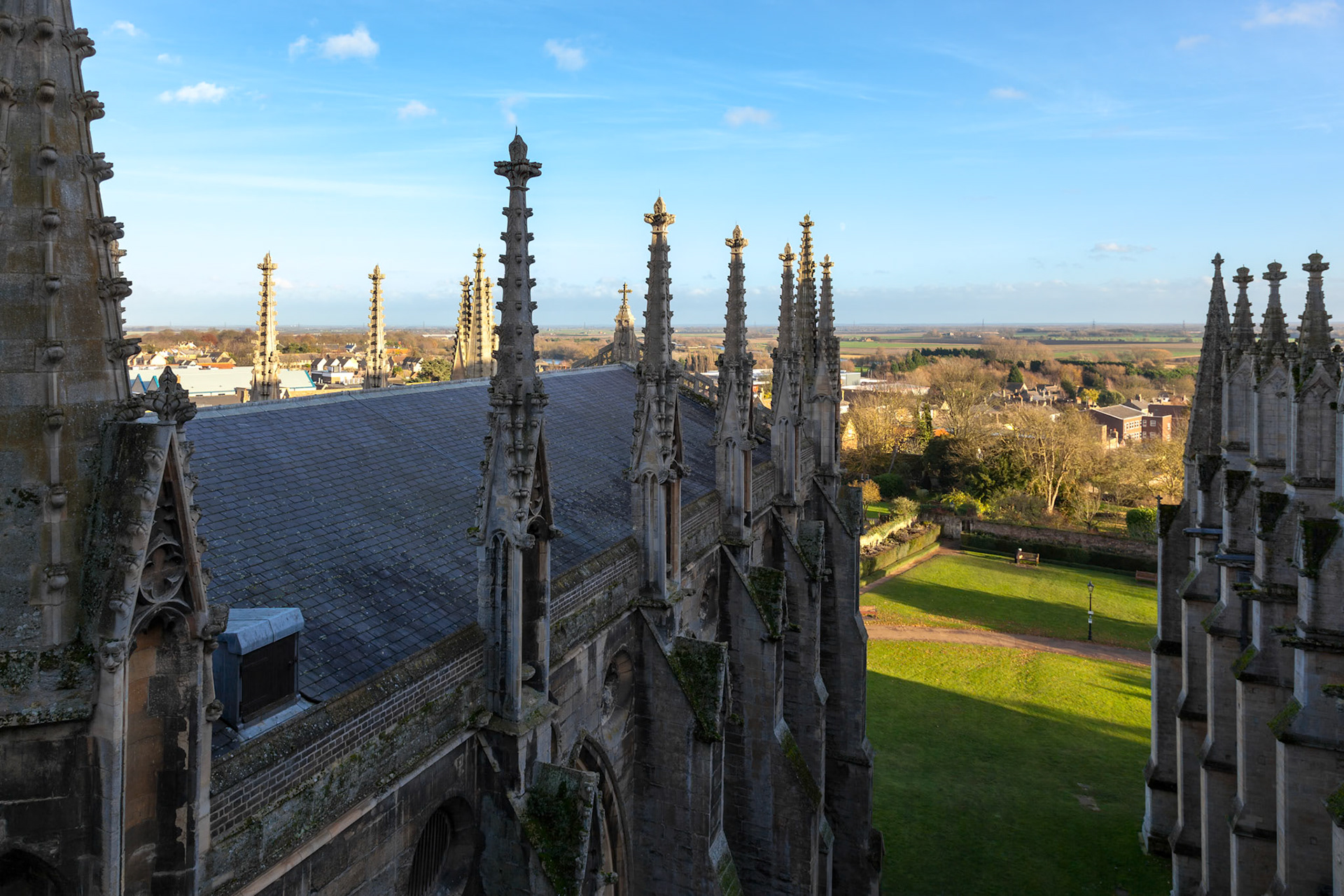 Exterior View of Ely Cathedral Roofline