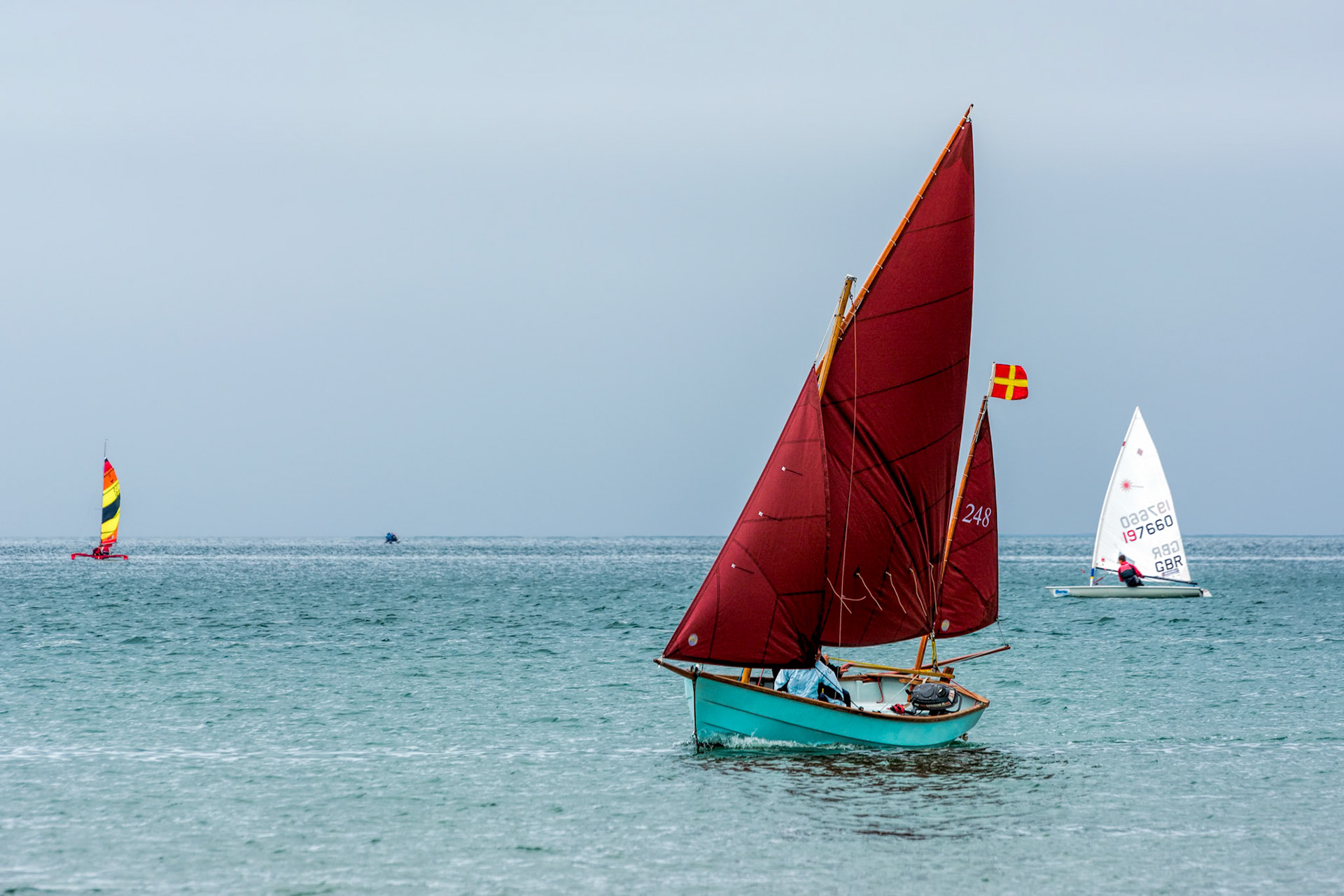 Sailing across the Torridge and Taw Estuary