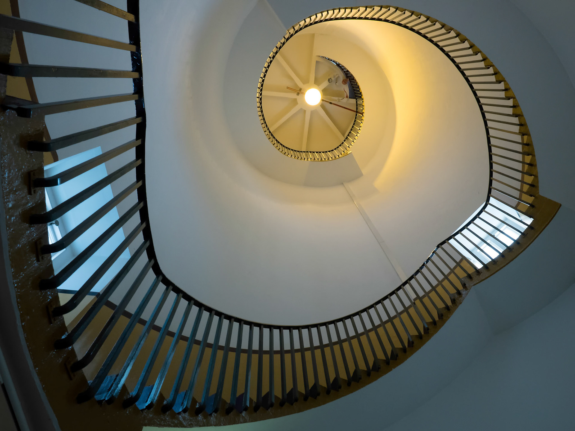 Spiral Staircase in the Lighthouse in Southwold
