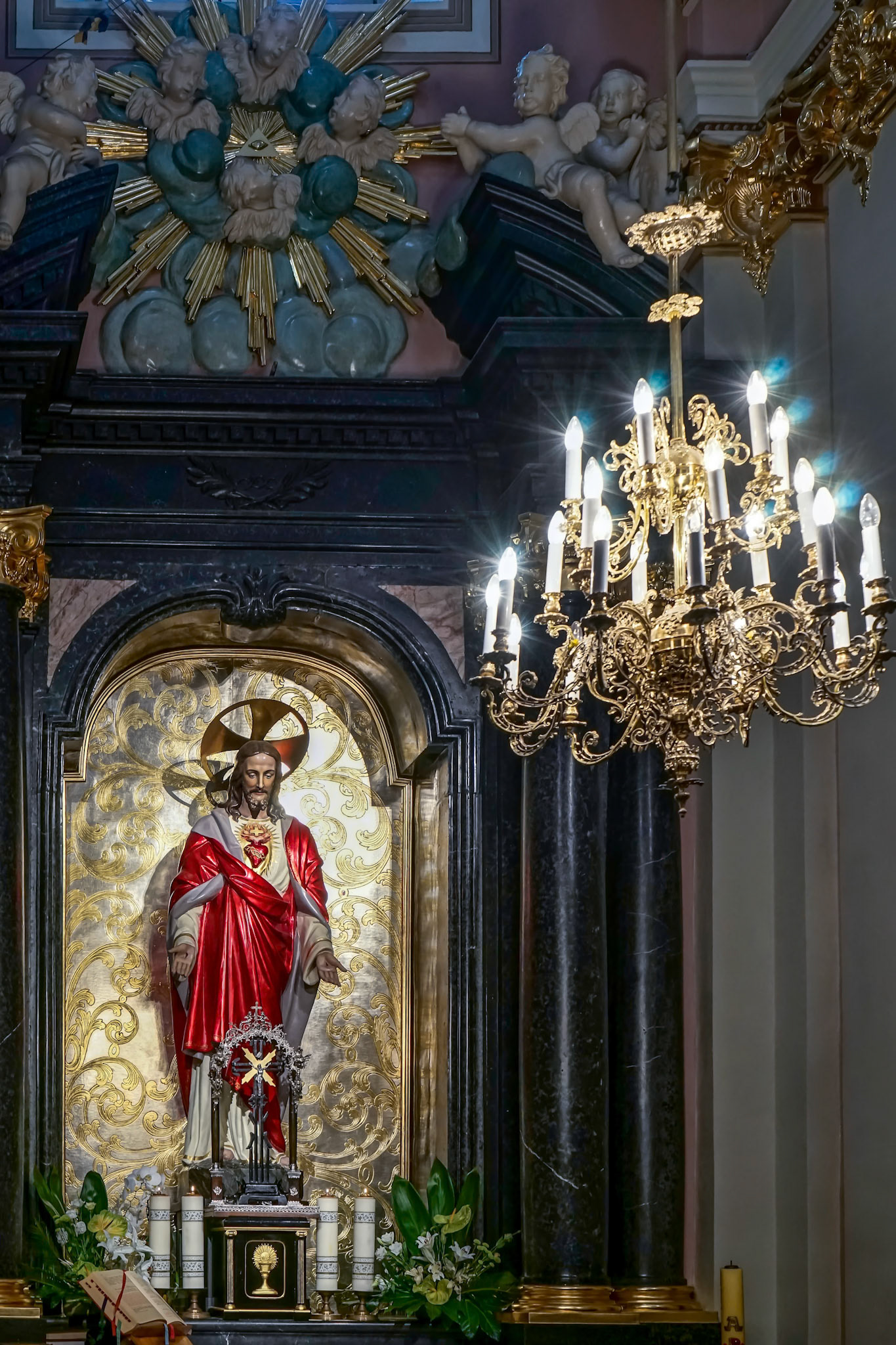 Statue of Christ in Jasna Gora Monastery in Czestochowa Poland