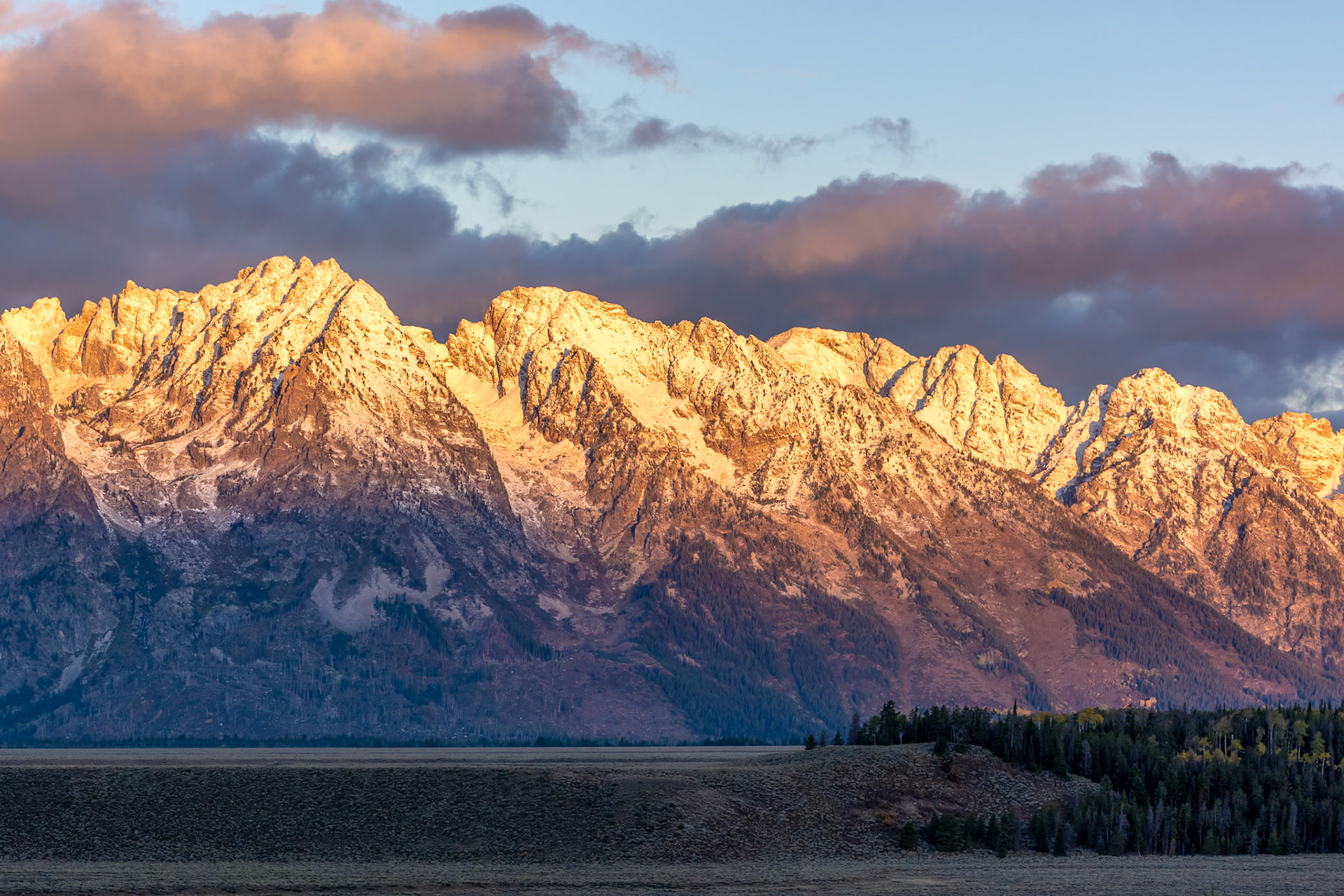 Sunrise at the Grand Tetons