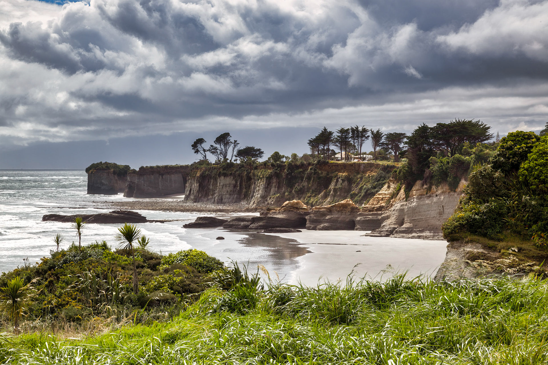 View of Cape Foulwind in New Zealand
