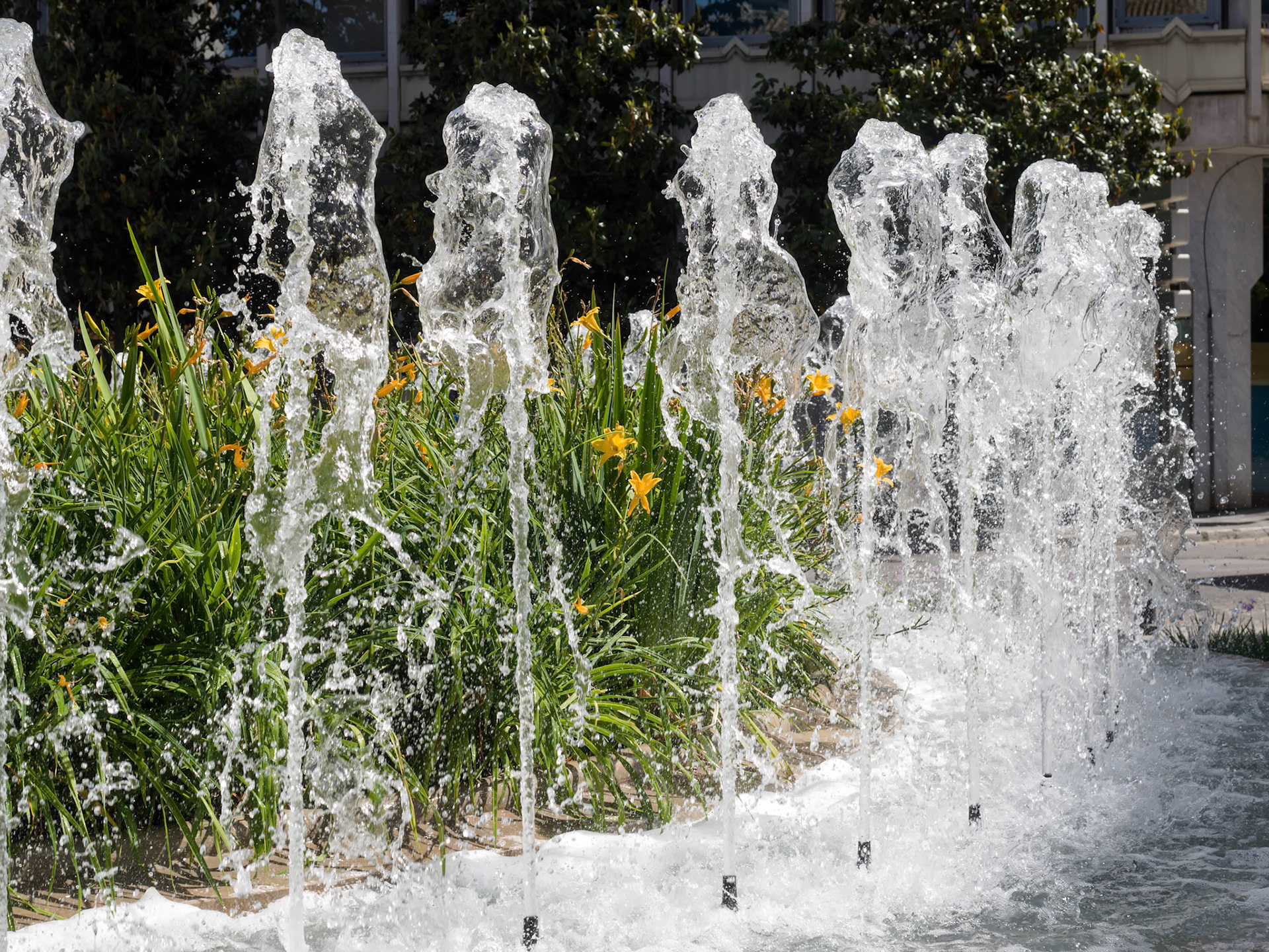 Fountain Surrounding the Monument to Ferdinand and Isabella in Granada
