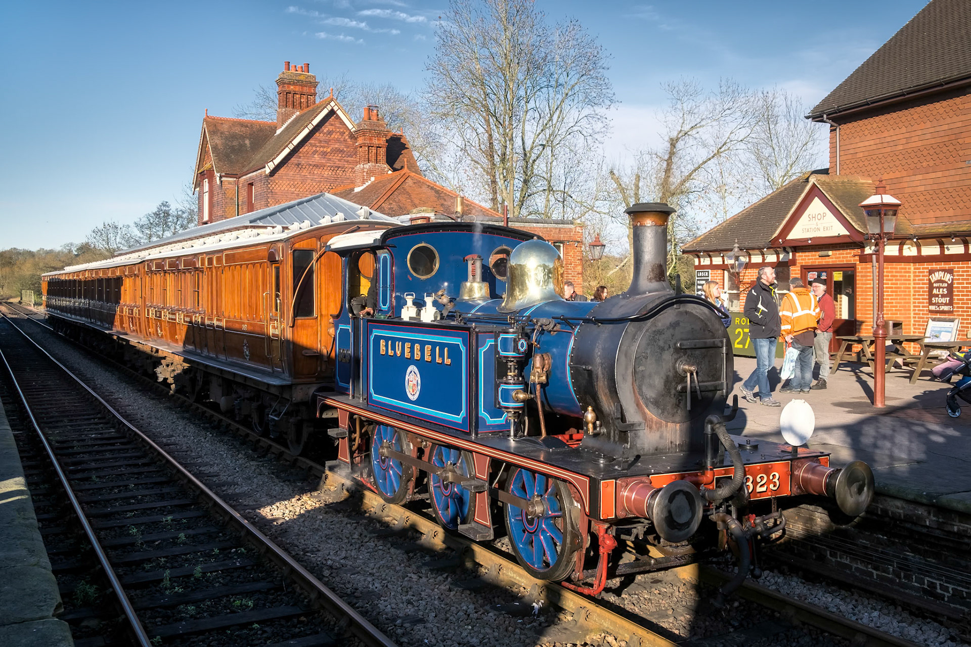 Bluebell Steam Train at Sheffield Park Station