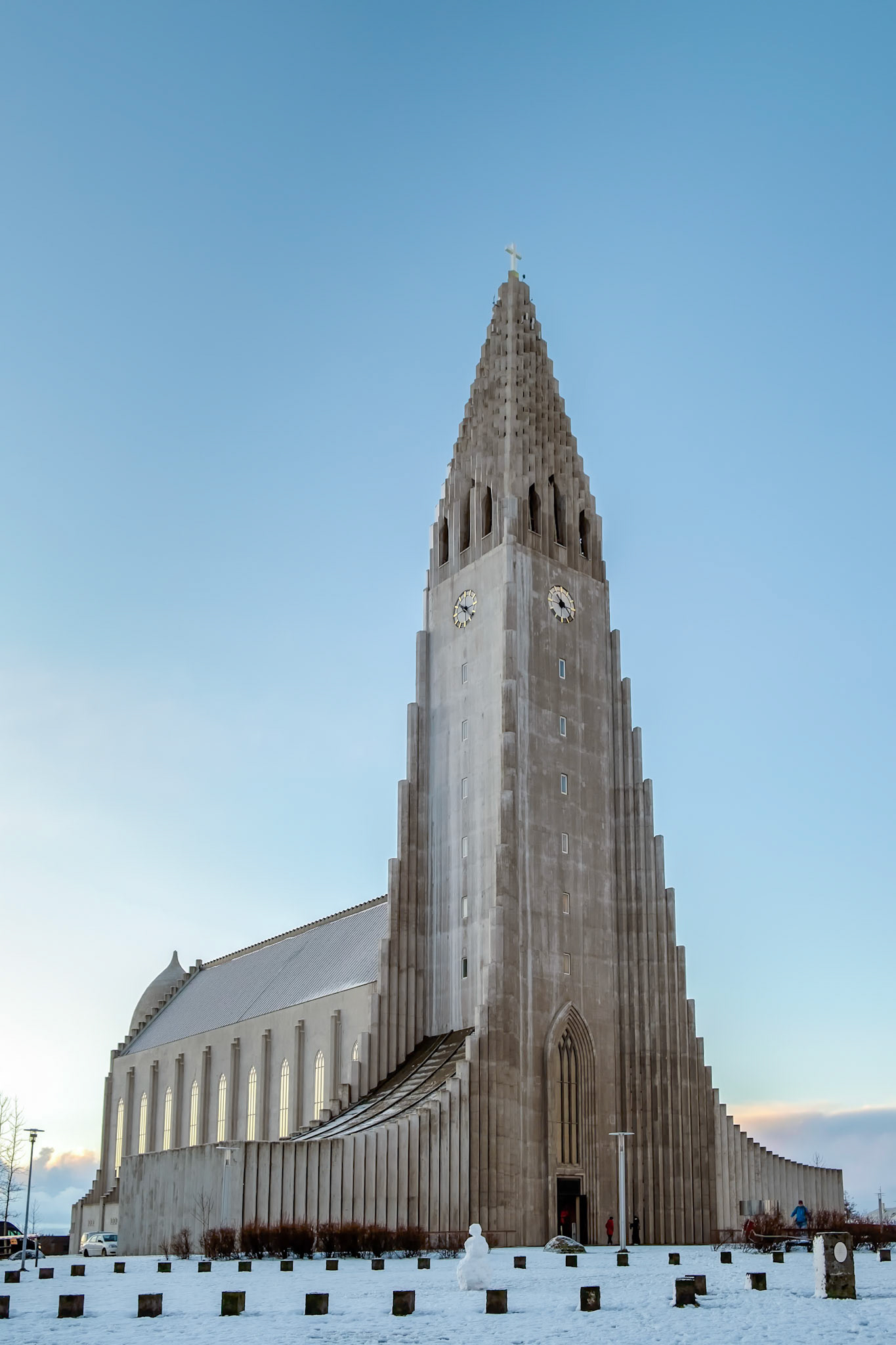 View of the Hallgrimskirkja Church in Reykjavik