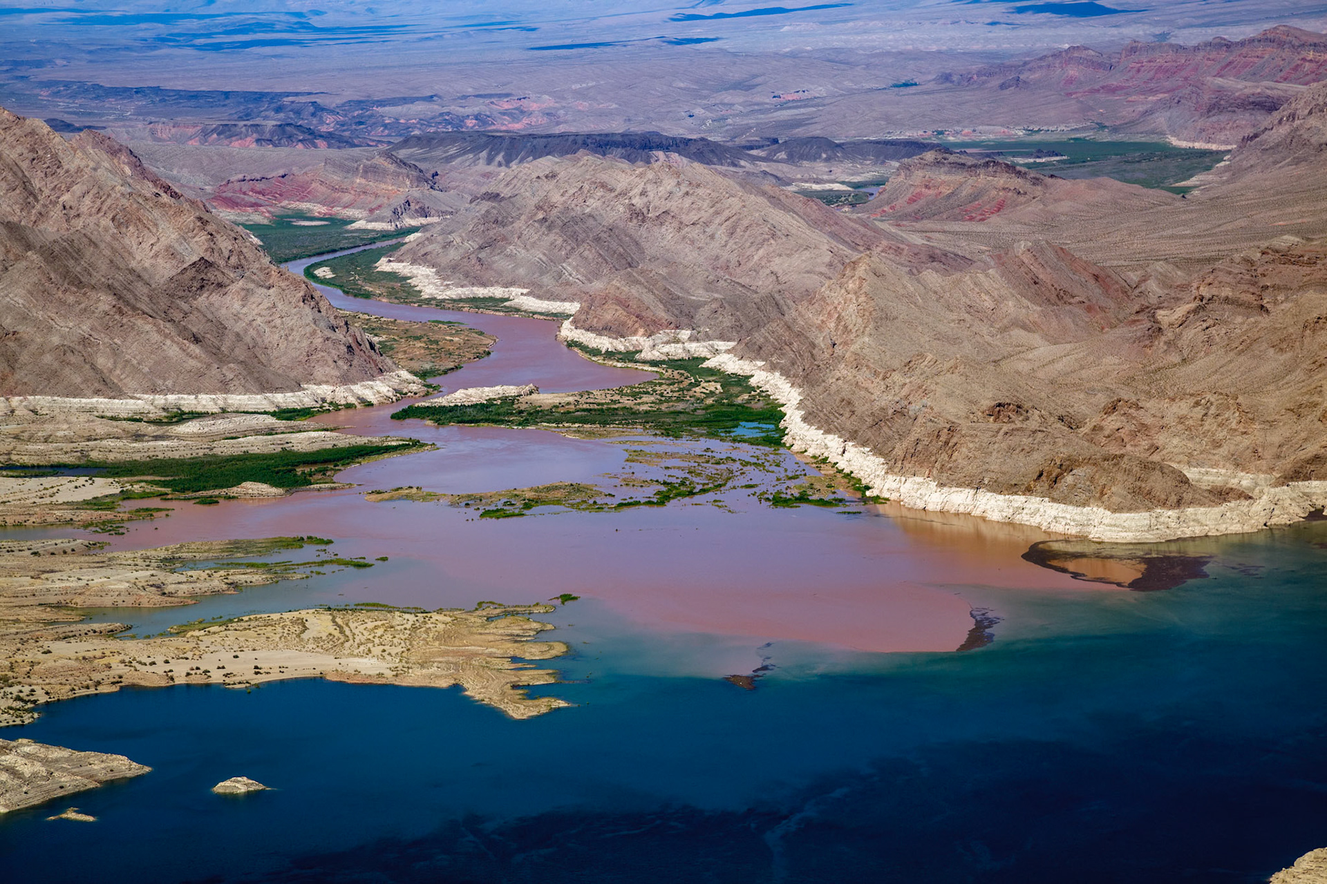 Colorado River Joins Lake Mead