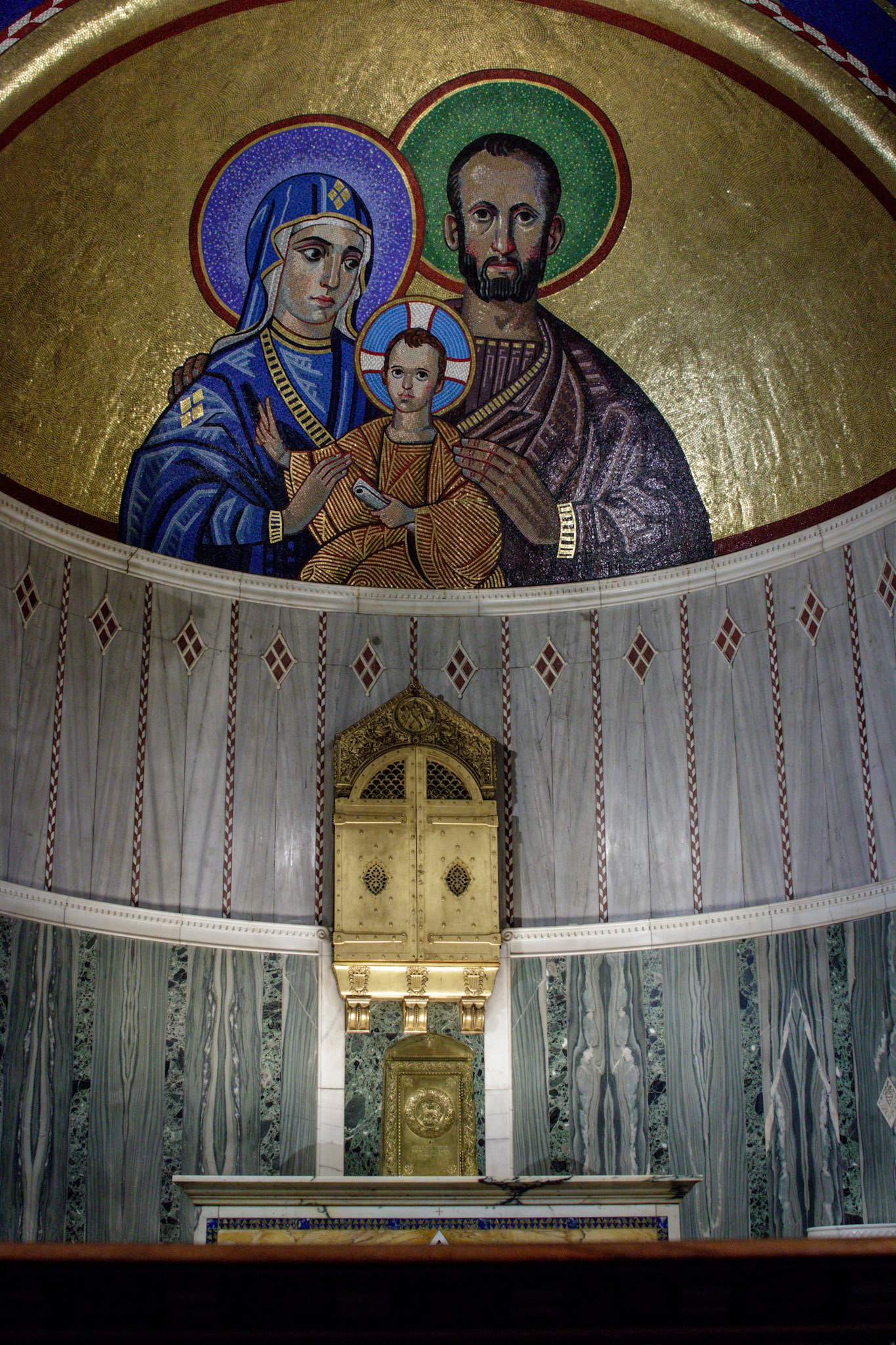 LONDON/UK - MARCH 21 : Decorated Wall and Ceiling in Westminster Cathedral London on March 21, 2018