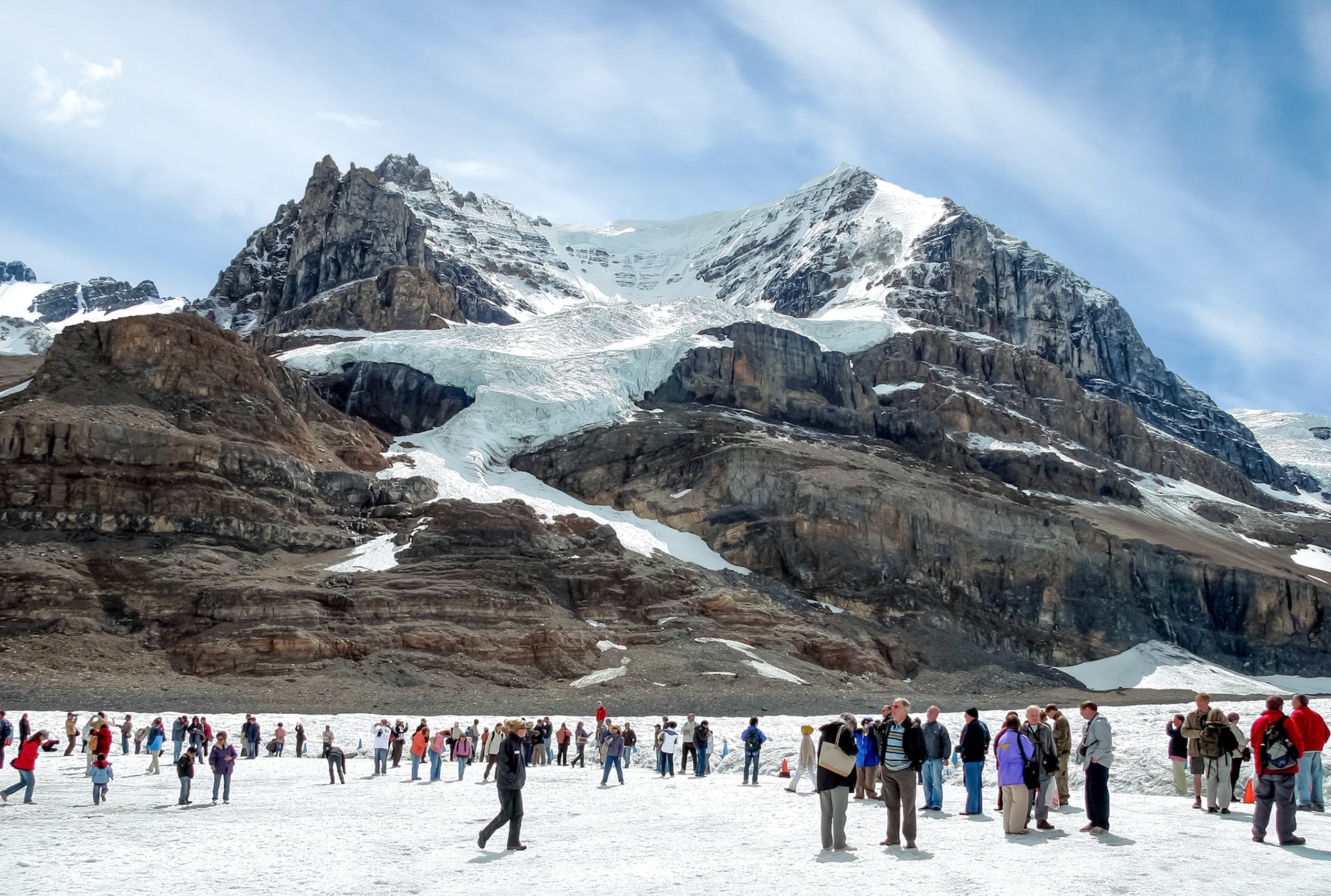 Athabasca Glacier in Jasper National Park Alberta Canada