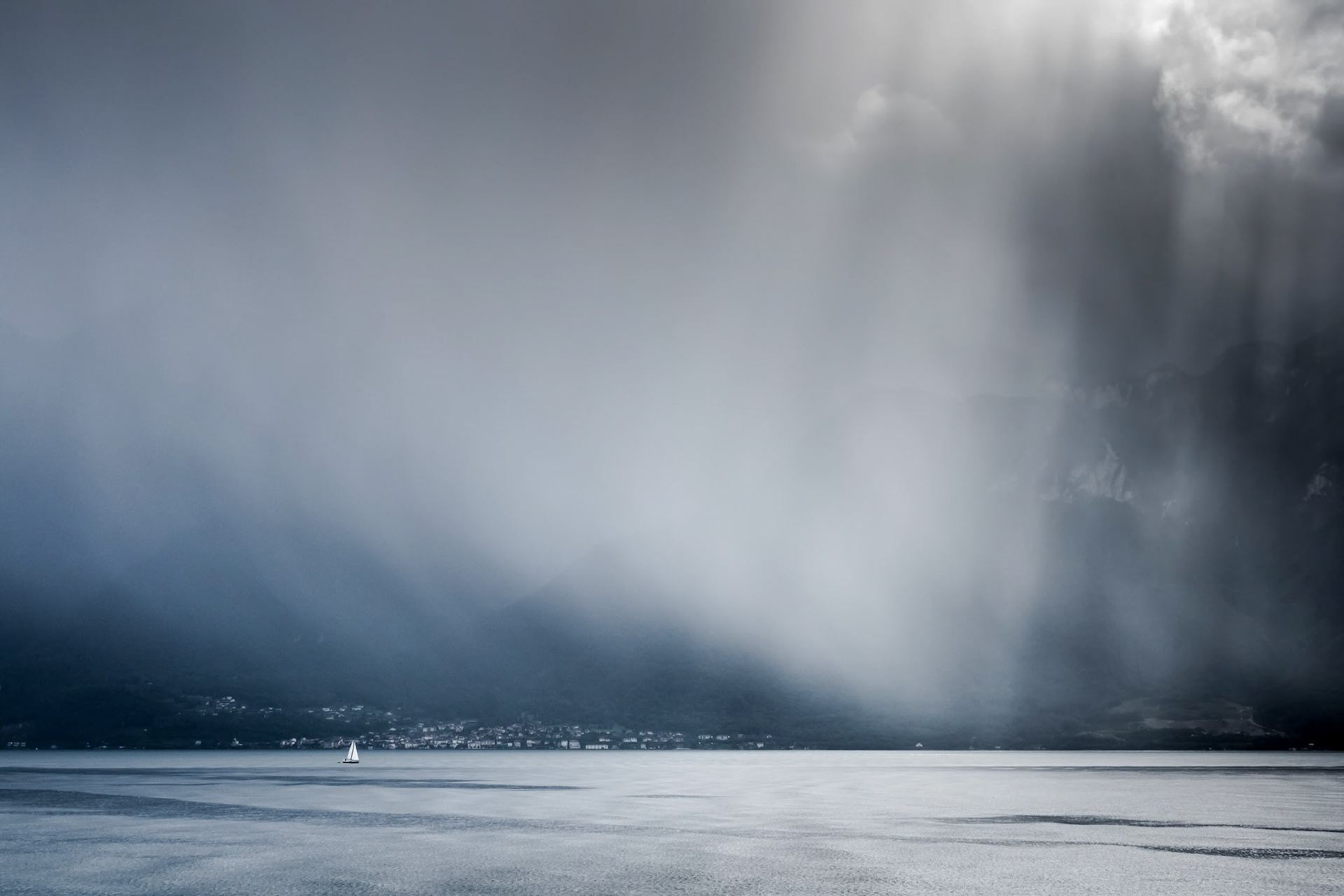 Storm Passing over Lake Geneva
