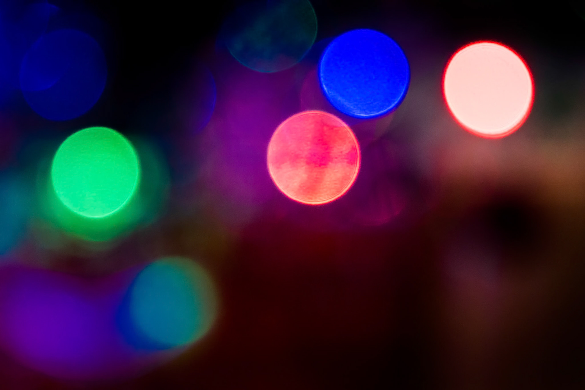 Out of Focus Christmas Lights