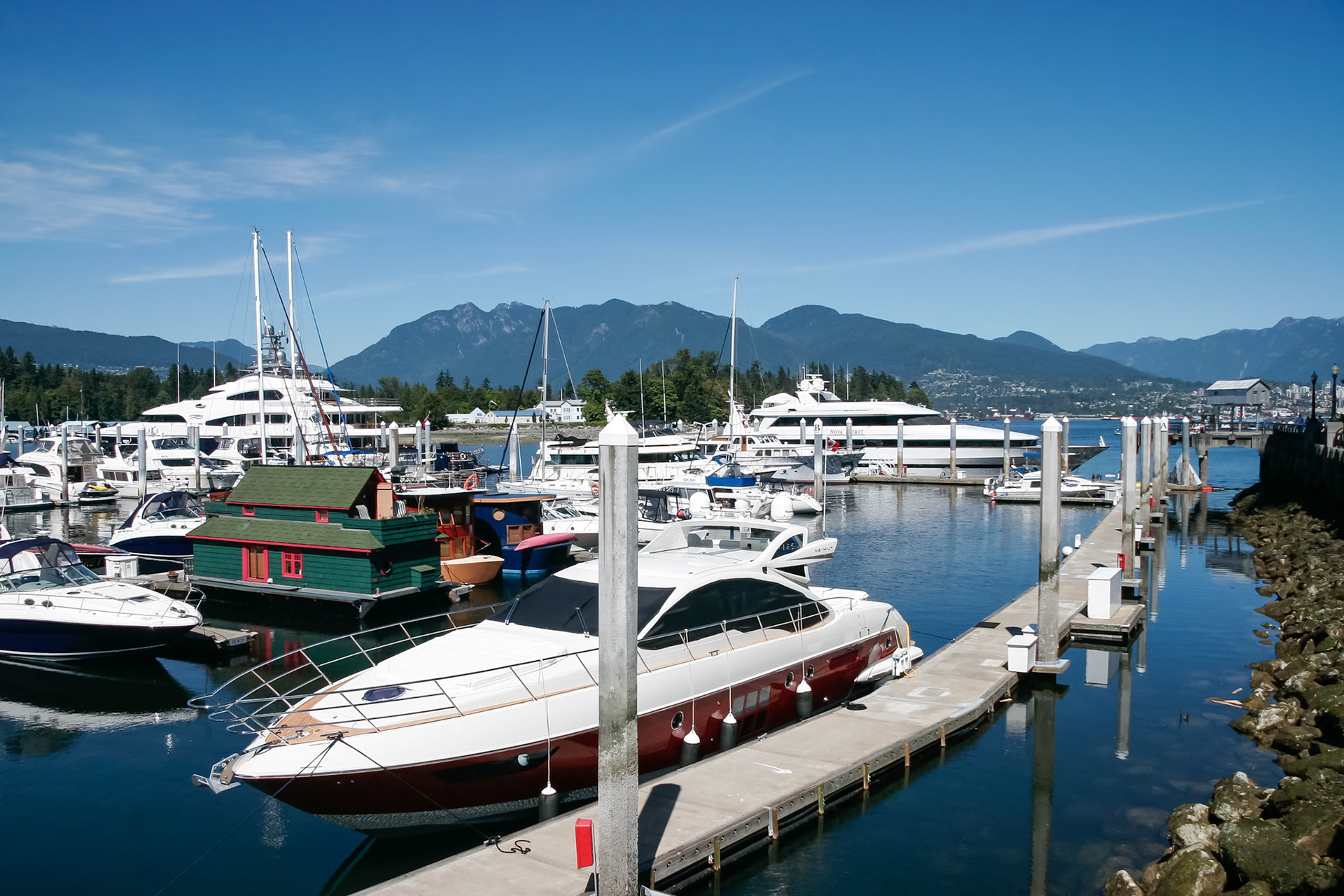 Part of a marina in Vancouver