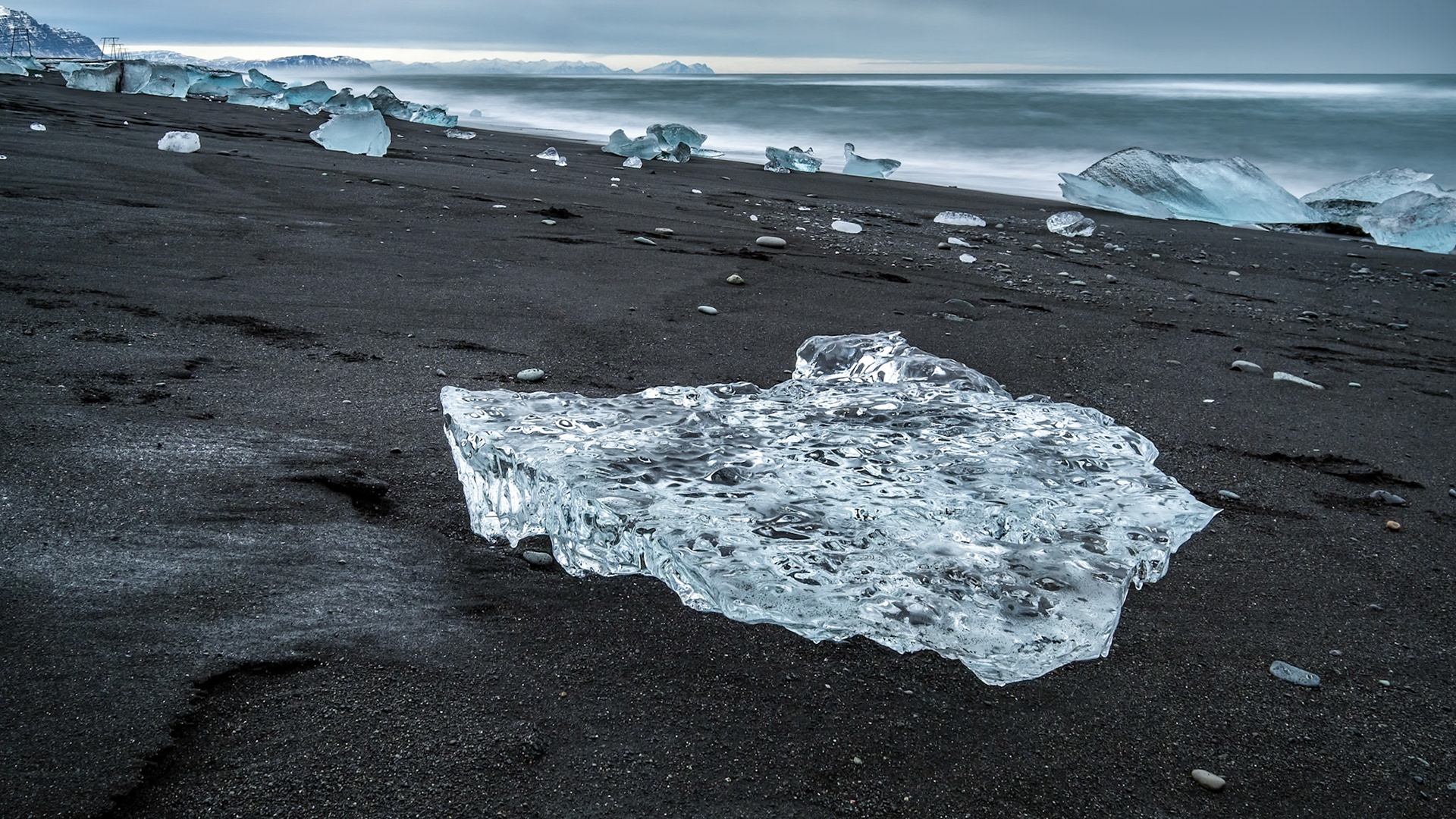 View of Jokulsarlon Beach