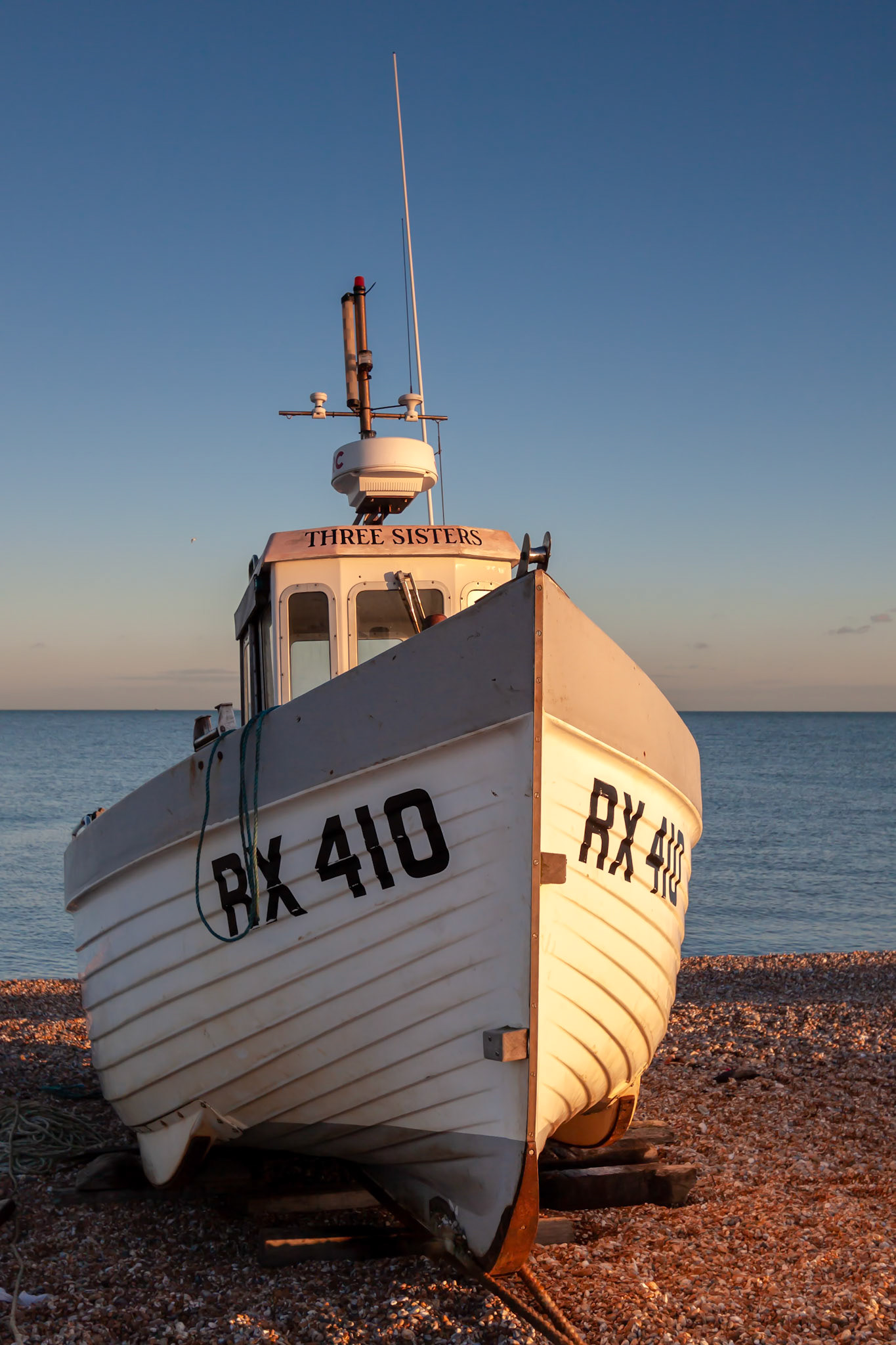 DUNGENESS, KENT, UK - DECEMBER 17 :  Fishing Boat on Dungeness Beach in Kent on December 17, 2008