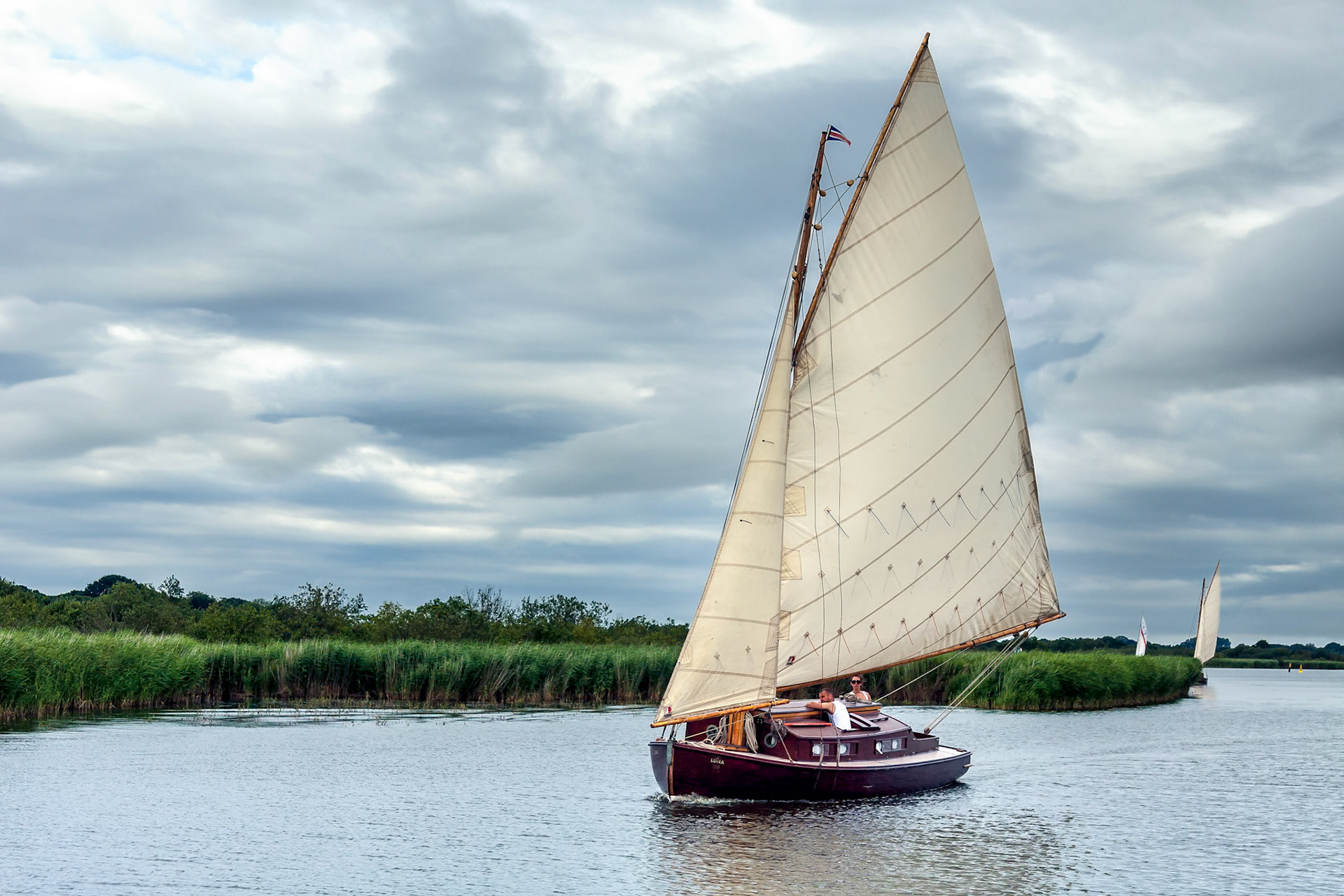 Sailing on Hickling Broad