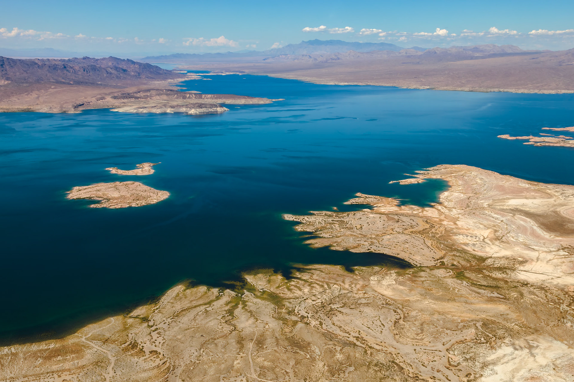Aerial View of Lake Mead in Nevada
