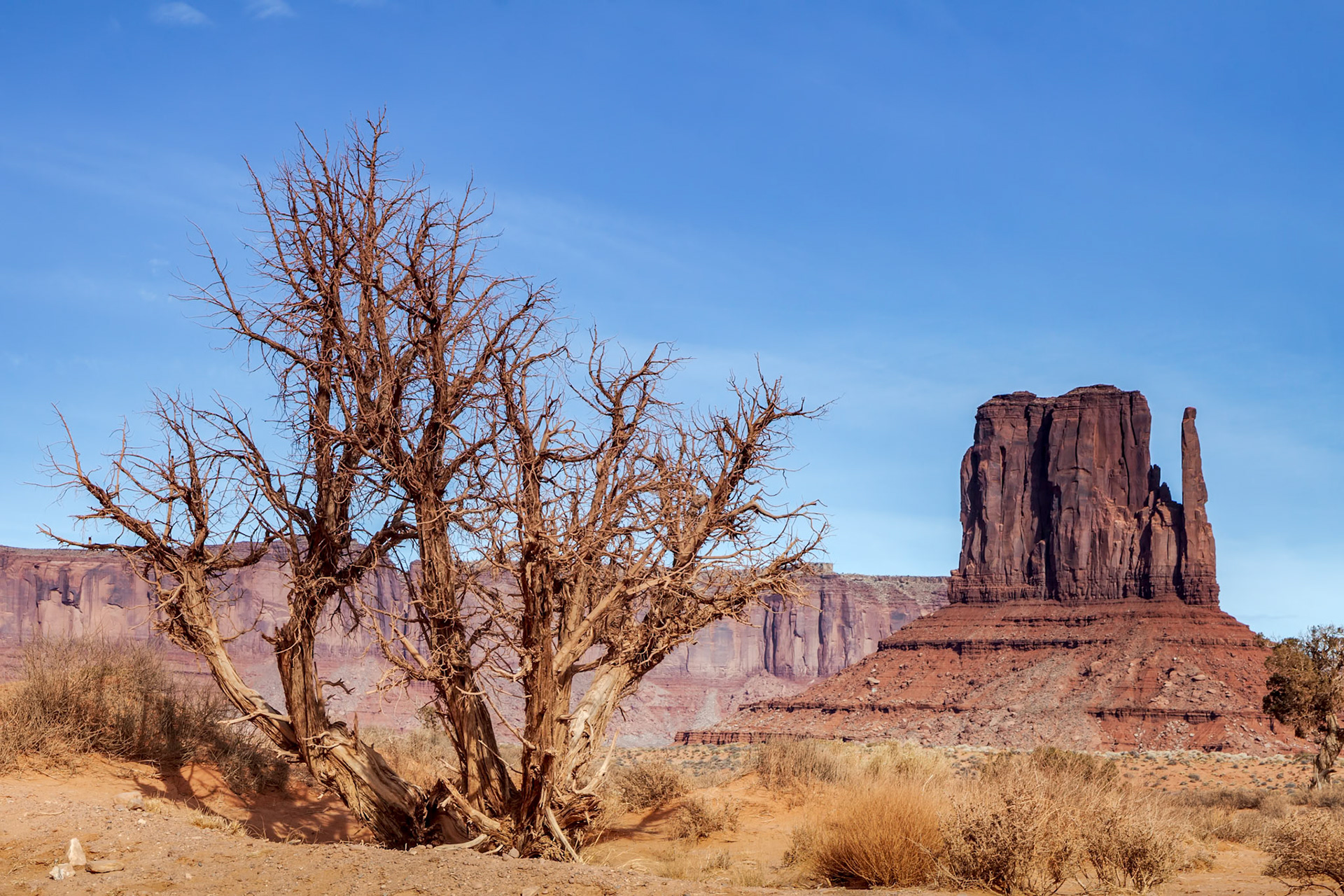 Scenic View of Monument Valley Utah USA