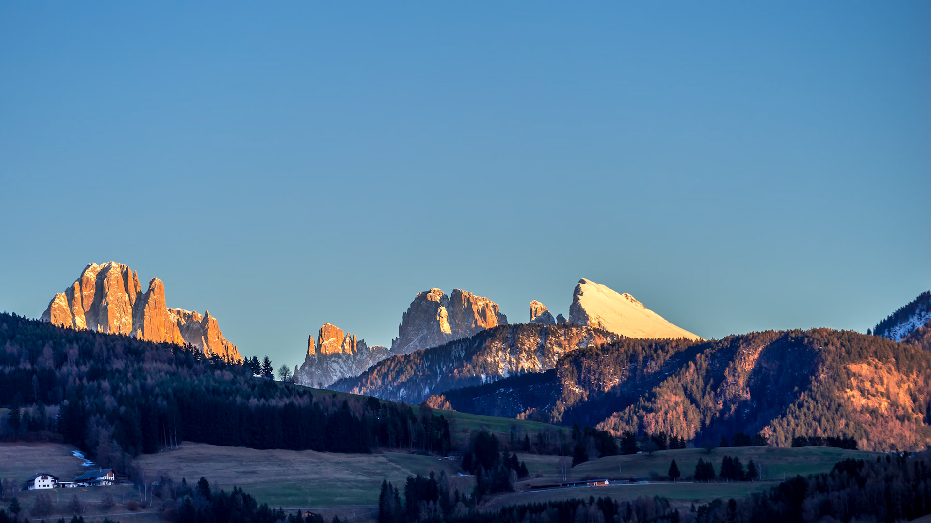 View of the Dolomites from Villanders