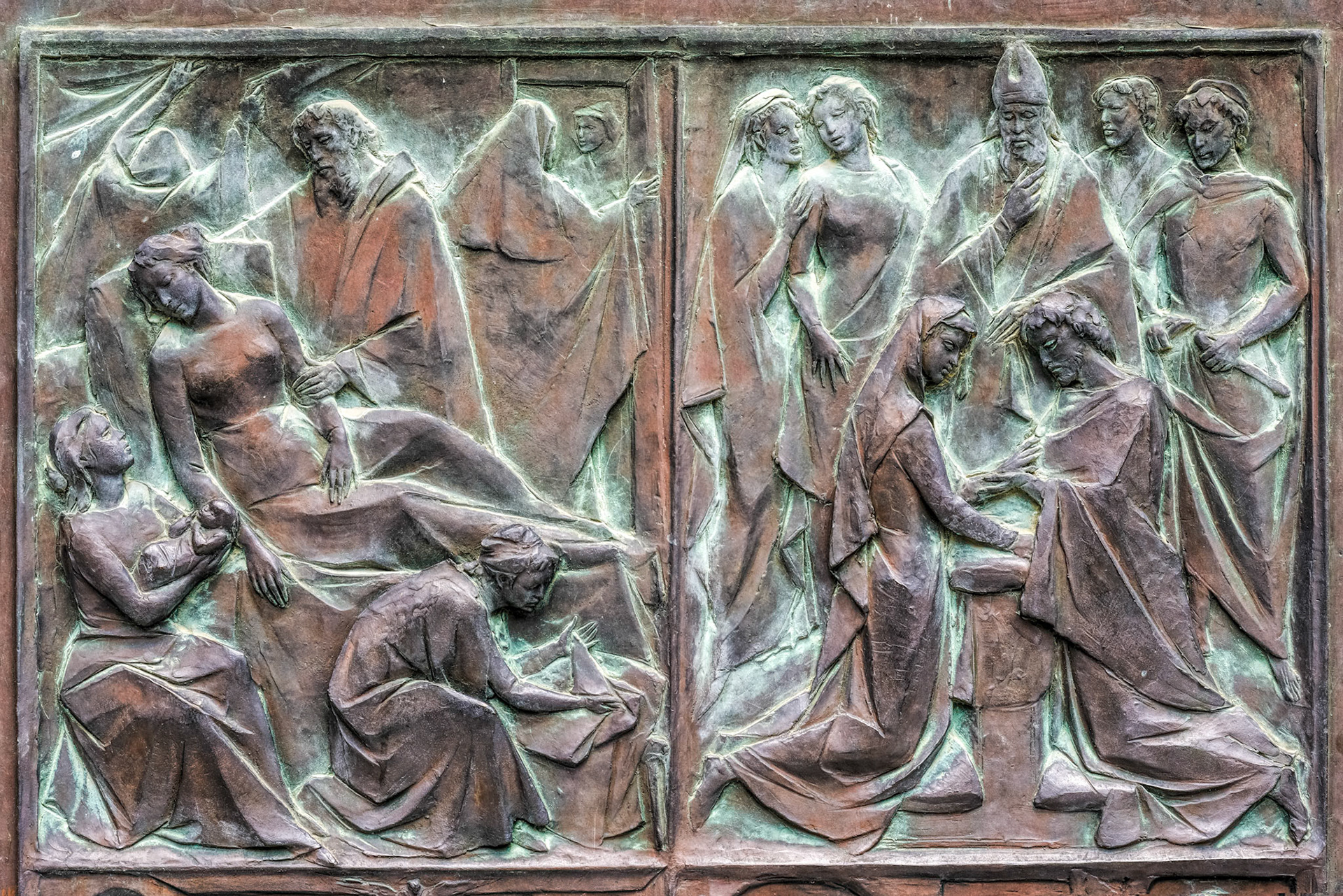 Door panel of the Cathedral in Siena