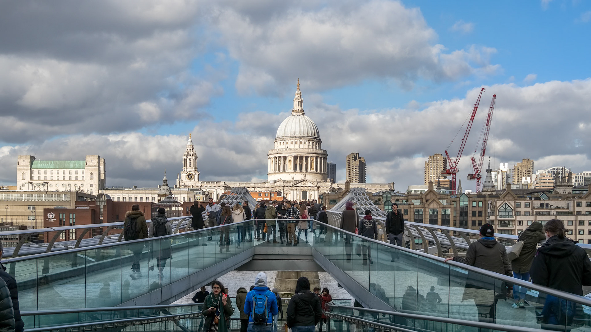 Millennium Bridge and St Pauls Cathedral
