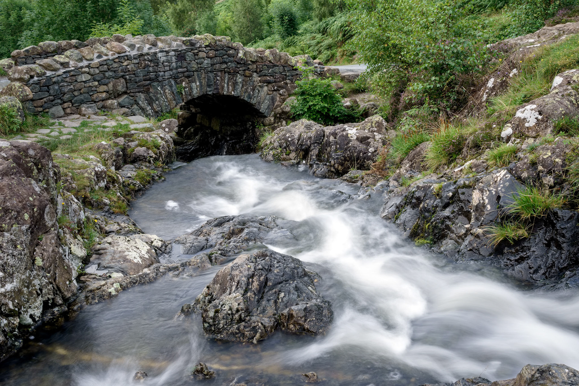 View of Ashness Bridge in the Lake District