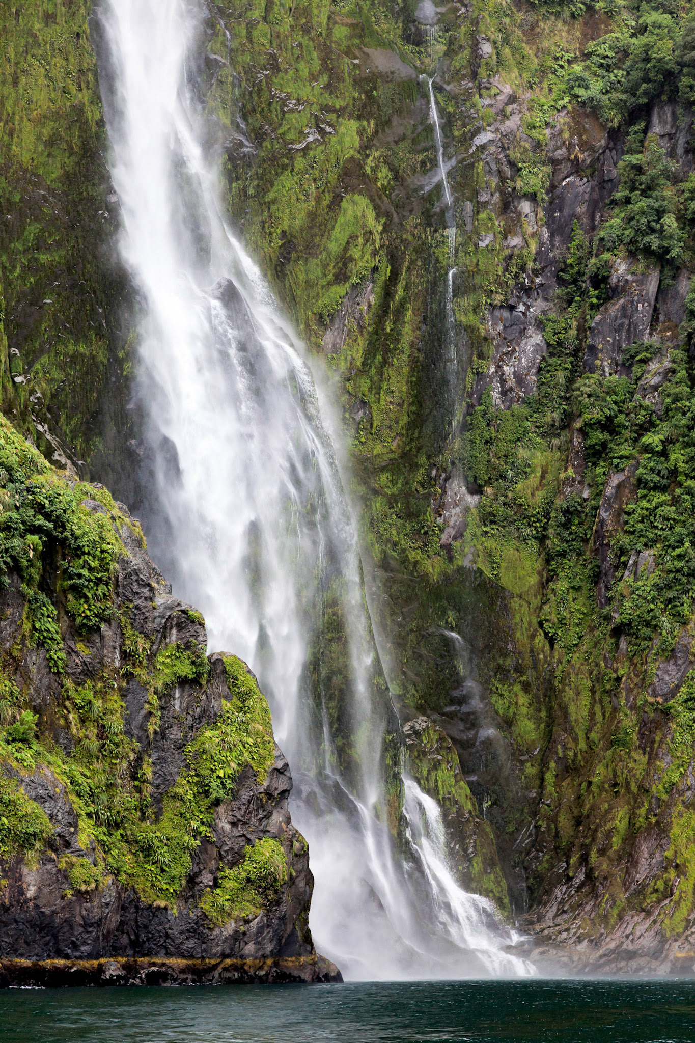 Waterfall at Milford Sound