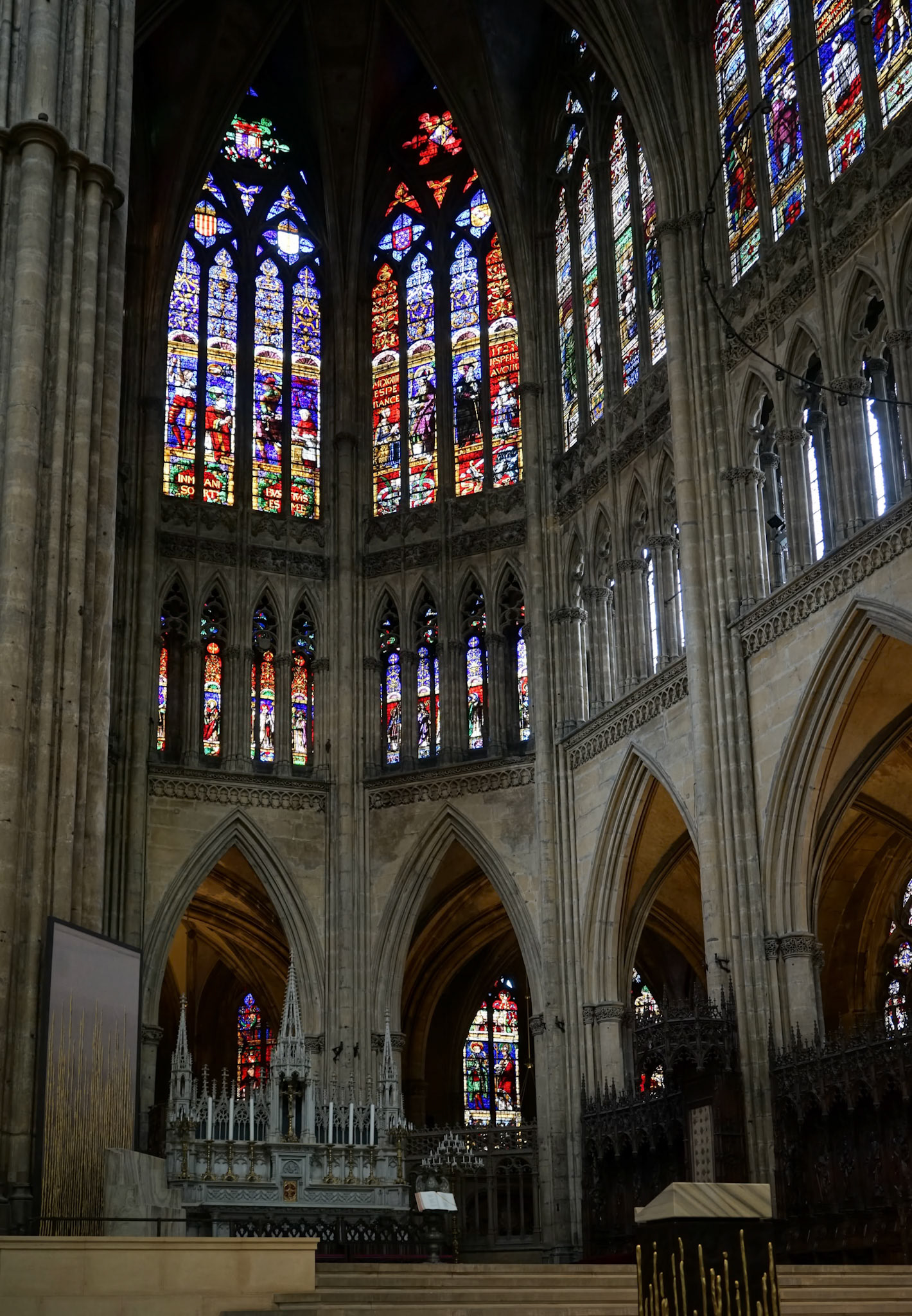 Interior View of Cathedral of Saint-Etienne in Metz