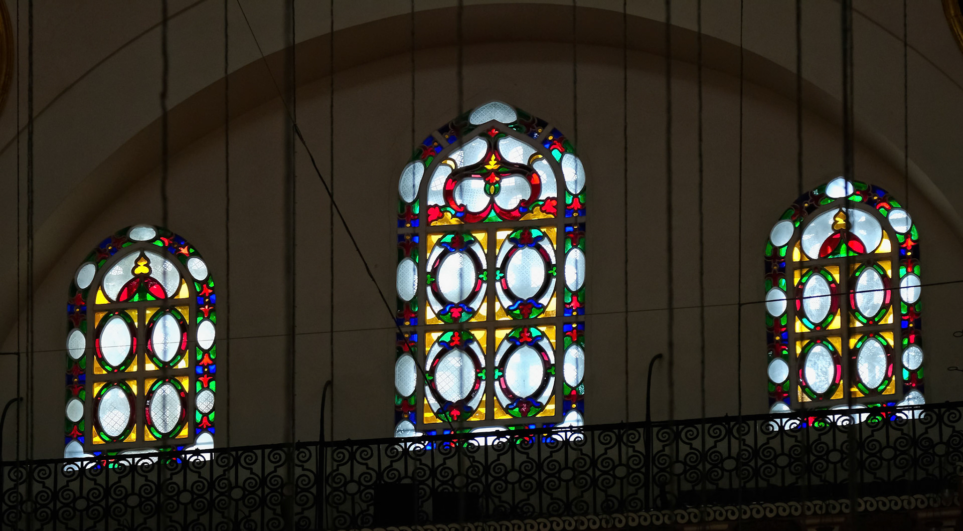 ISTANBUL, TURKEY - MAY 28 : Interior view of the Suleymaniye Mosque in Istanbul Turkey on May 28, 2018