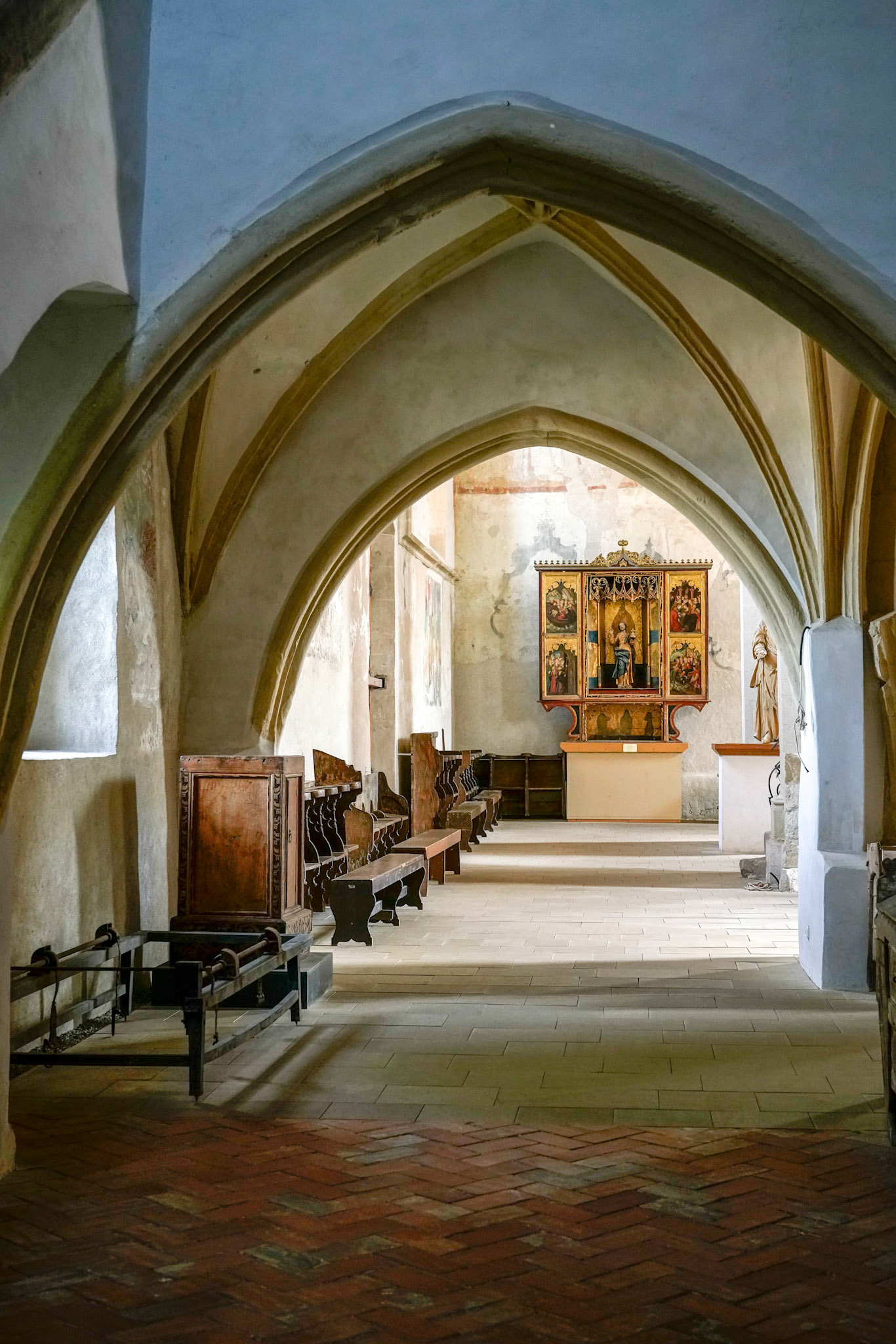 SIGHISOARA, TRANSYLVANIA/ROMANIA - SEPTEMBER 17 : Interior view of the Church on the Hill in Sighisoara Transylvania Romania on September 17, 2018